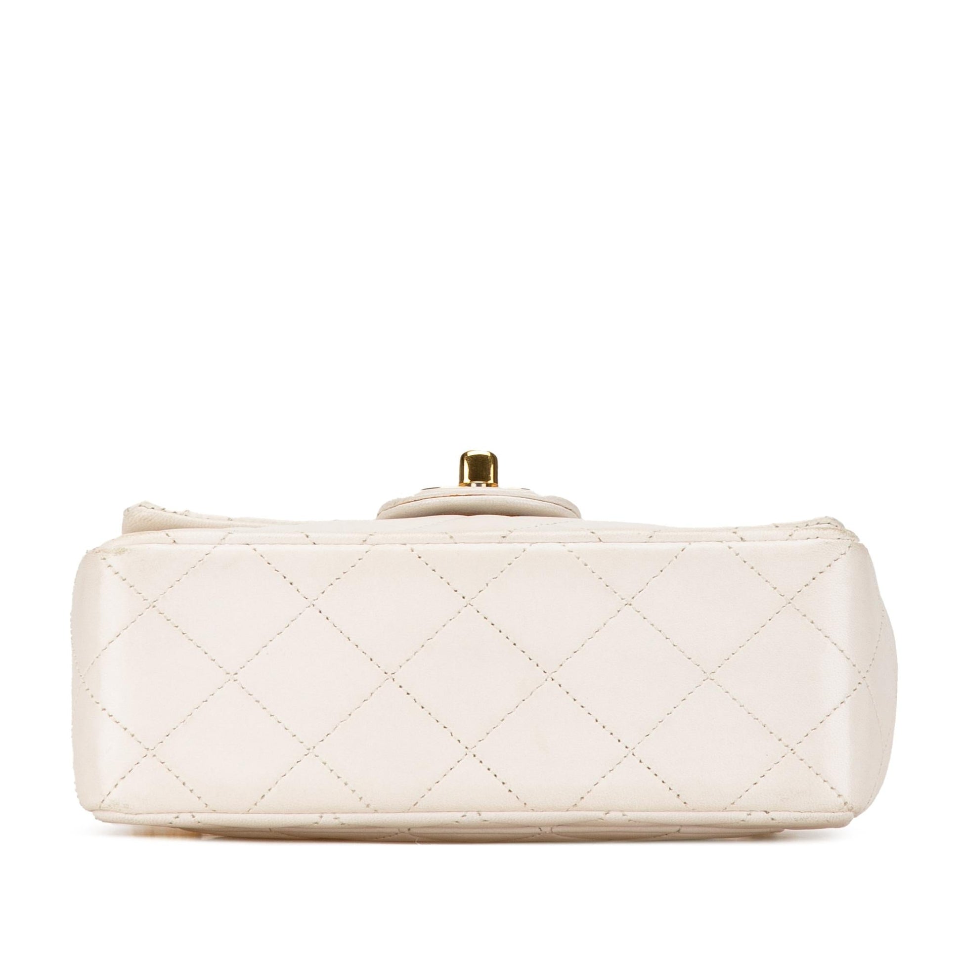 Chanel Mini Square Classic Lambskin Single Flap Handbag