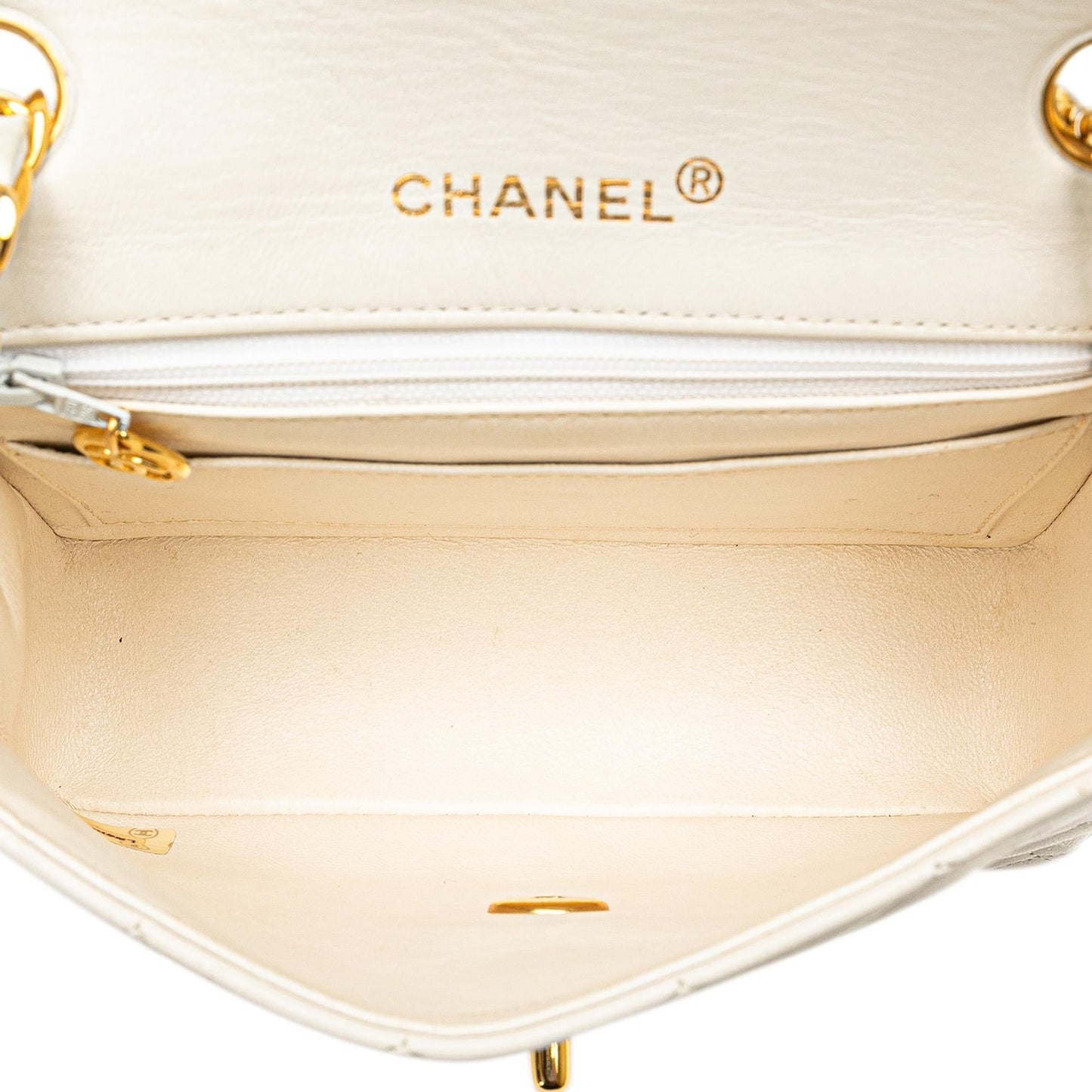 Chanel Mini Square Classic Lambskin Single Flap Handbag