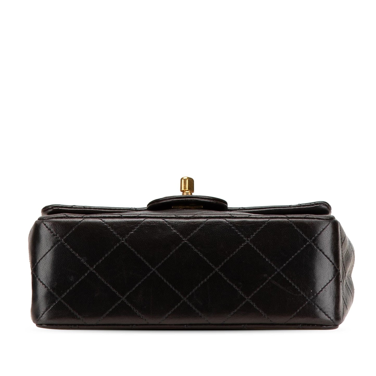 Chanel Square Classic Lambskin Single Flap Mini Bag Flap 10