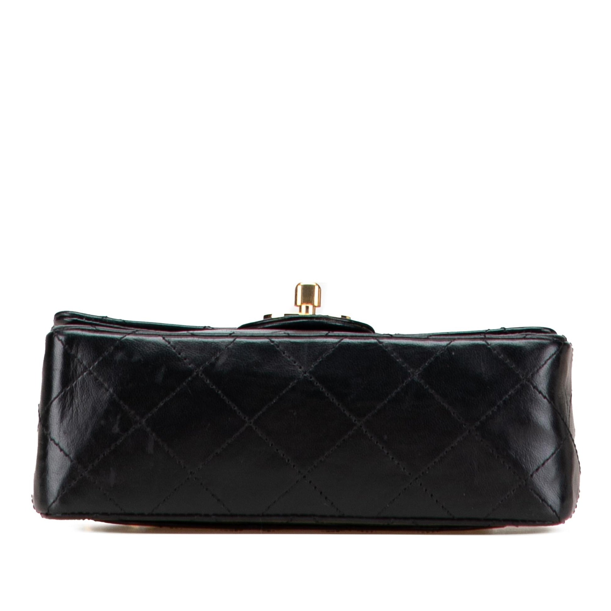 Chanel Square Classic Lambskin Single Flap Mini Bag Flap 16