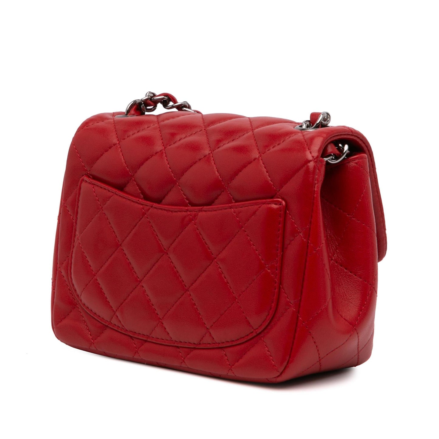Chanel Square Classic Lambskin Single Flap Mini Bag Flap 20
