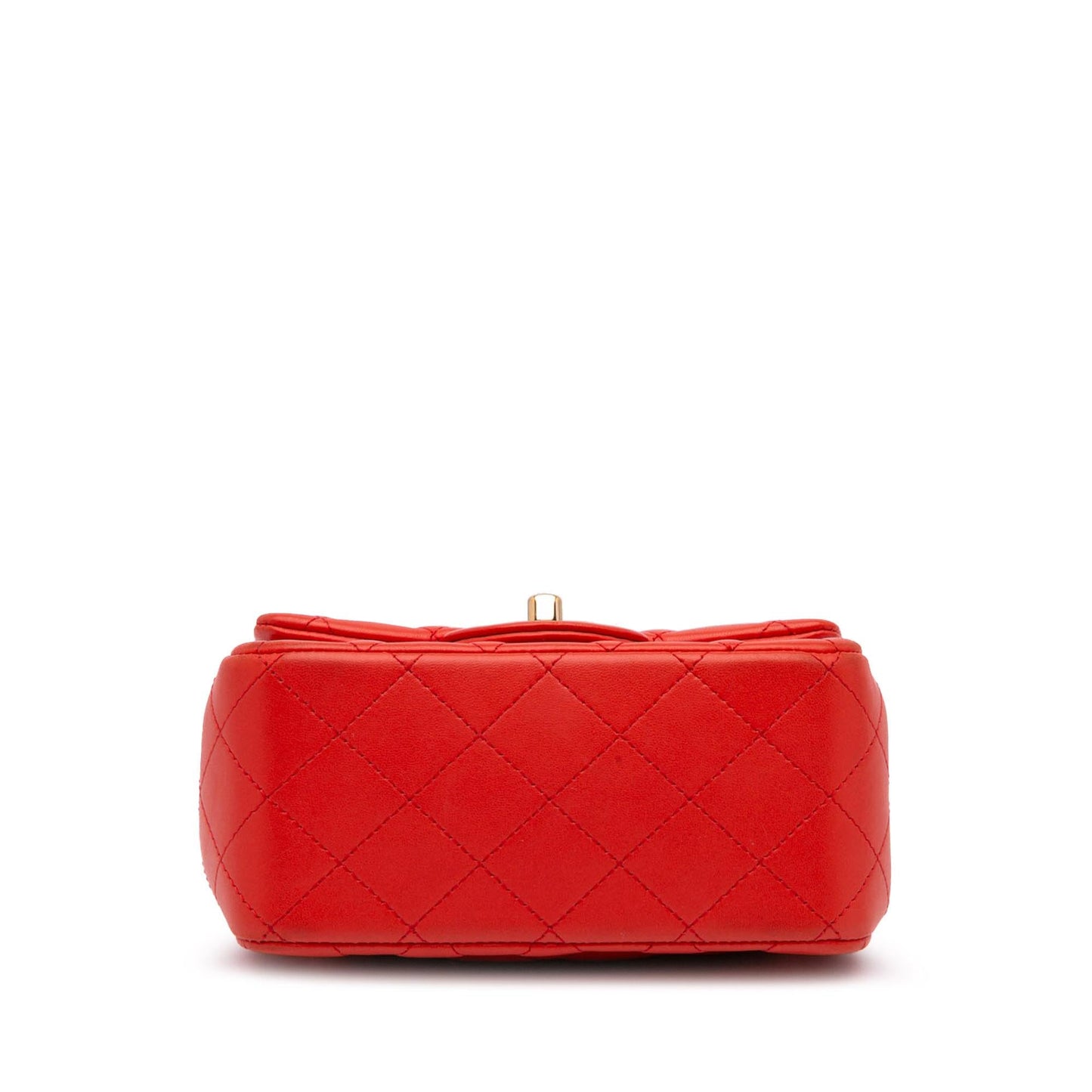 Chanel Square Classic Lambskin Single Flap Mini Bag Flap 19
