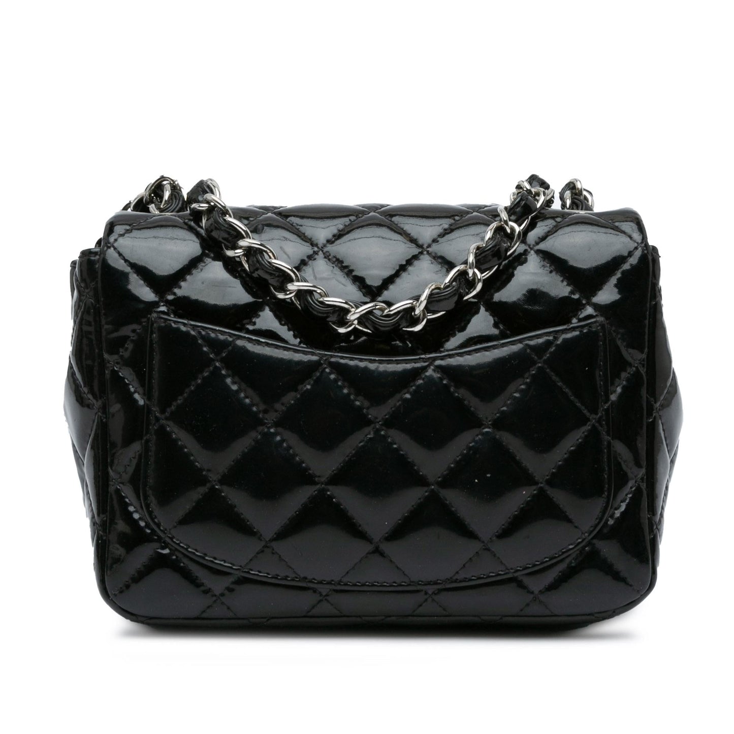 Chanel Square Classic Patent Single Flap SHG-vfasYd Mini Bag