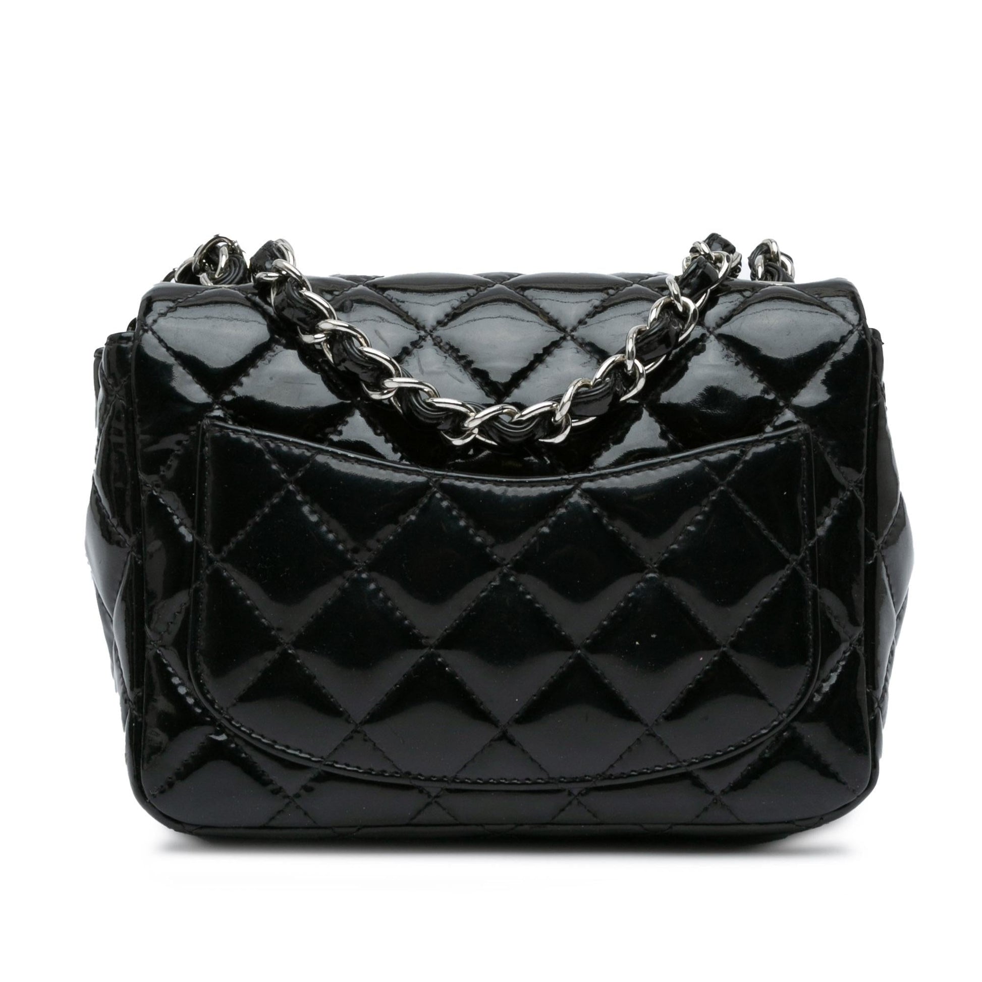 Chanel Square Classic Patent Single Flap SHG-vfasYd Mini Bag
