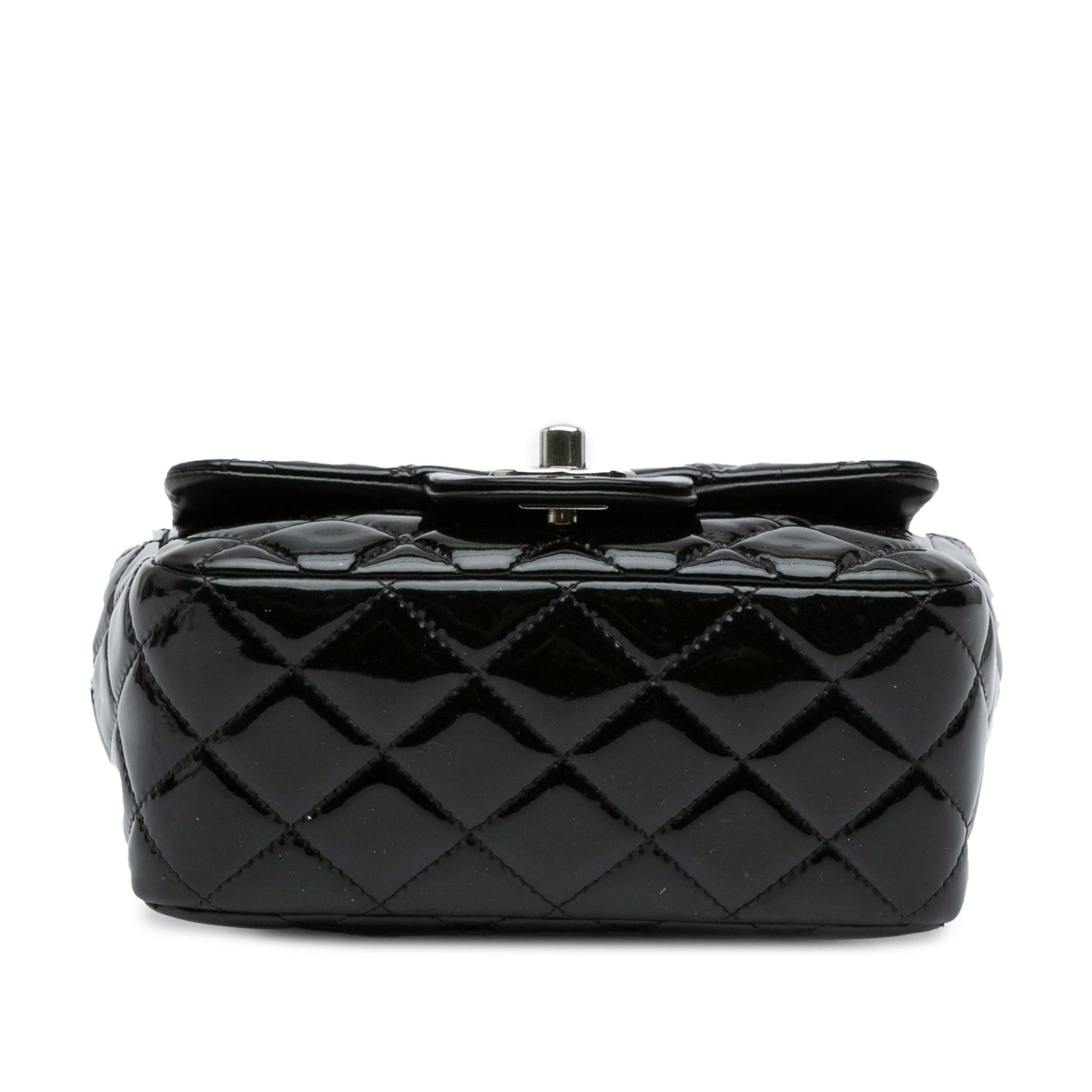 Chanel Mini Square Classic Patent Single Flap (SHG-vfasYd)