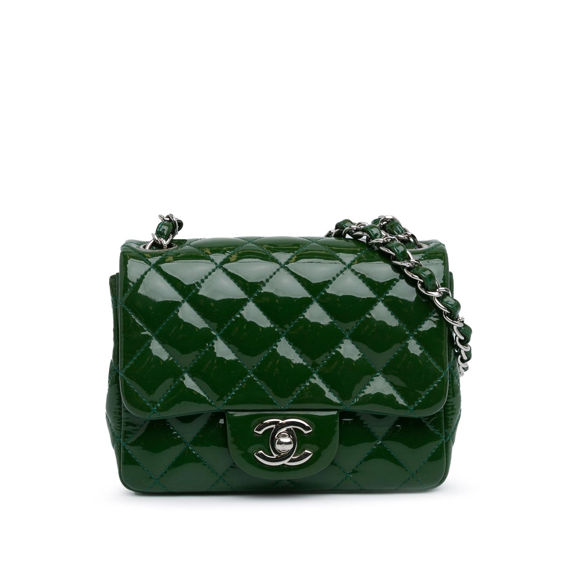 Chanel Square Classic Patent Single Flap SHG-kyvpJB Mini Bag
