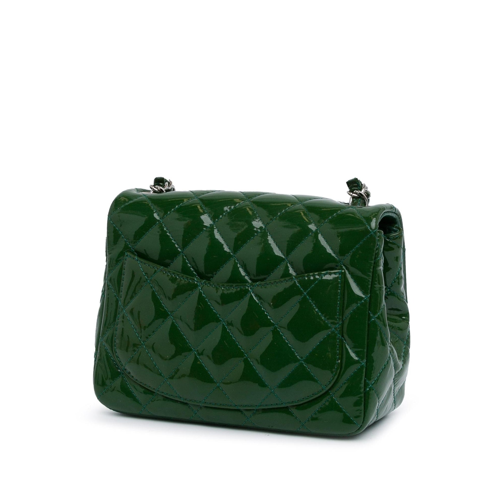 Chanel Square Classic Patent Single Flap SHG-kyvpJB Mini Bag