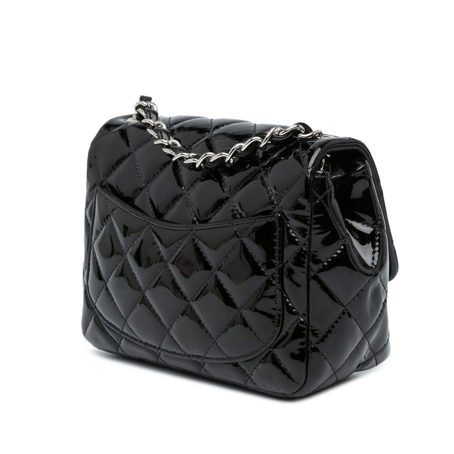 Chanel Square Classic Patent Single Flap SHG-0hjZ92 Mini Bag