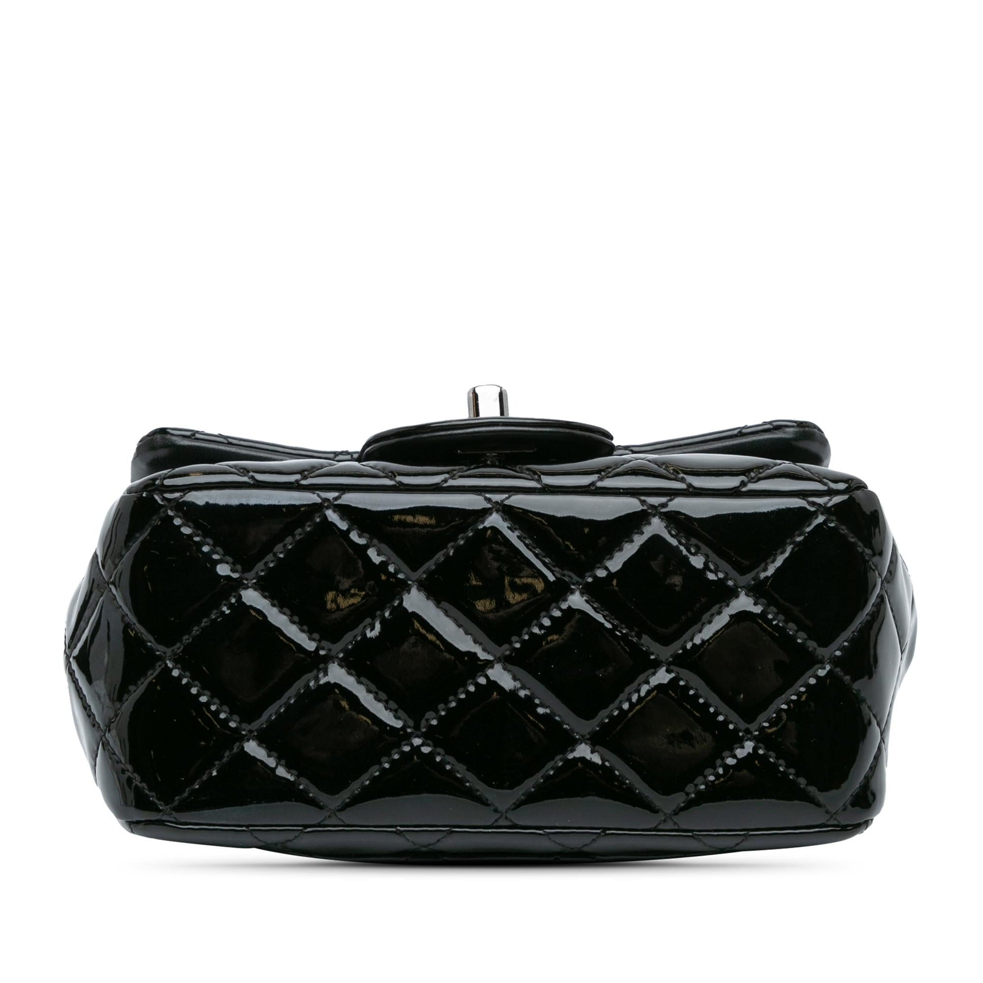 Chanel Square Classic Patent Single Flap SHG-MhyuAt Mini Bag