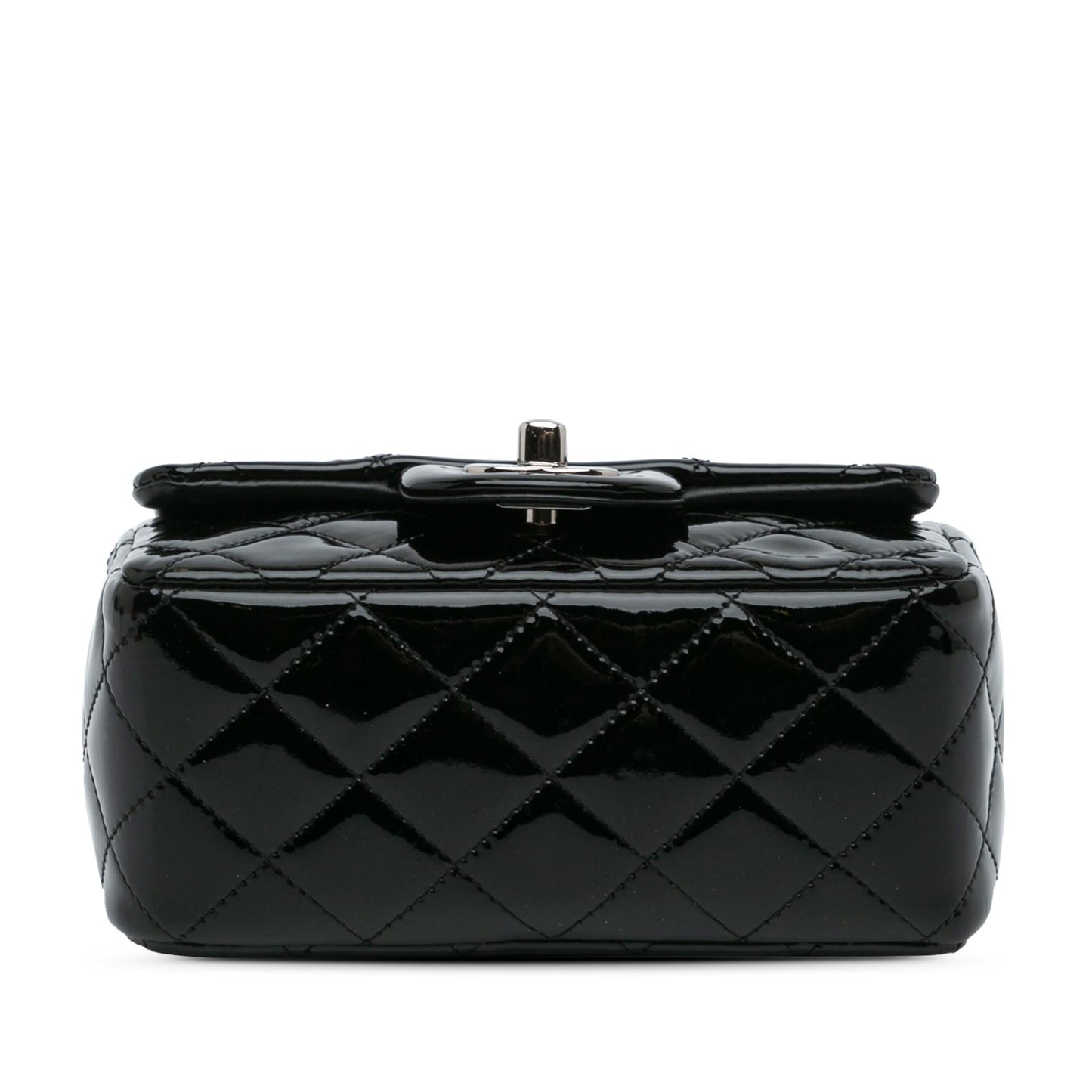 Chanel Square Classic Patent Single Flap Mini Bag Shg Skfkks