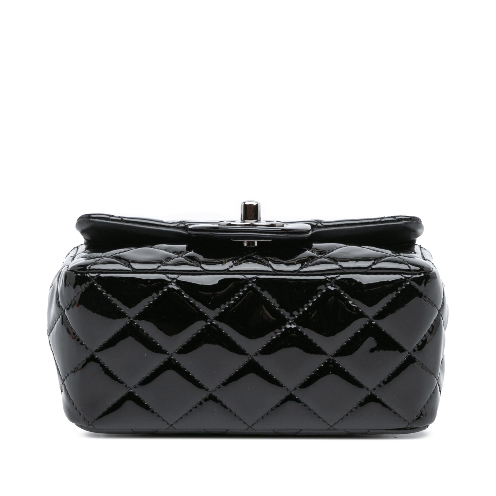 Chanel Square Classic Patent Single Flap Mini Bag Shg Lyyizy