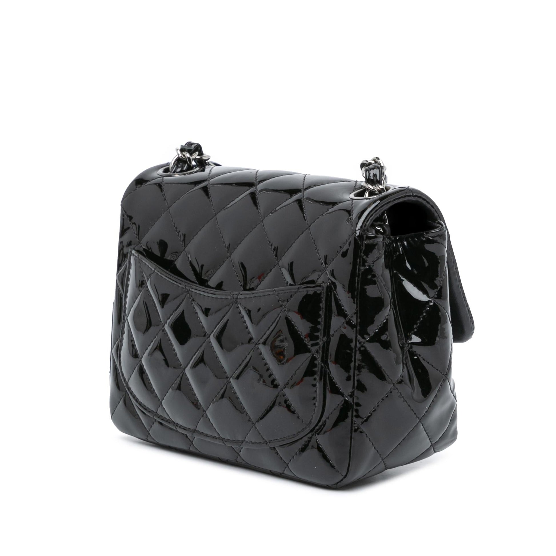 Chanel Square Classic Patent Single Flap Mini Bag Shg Lyyizy