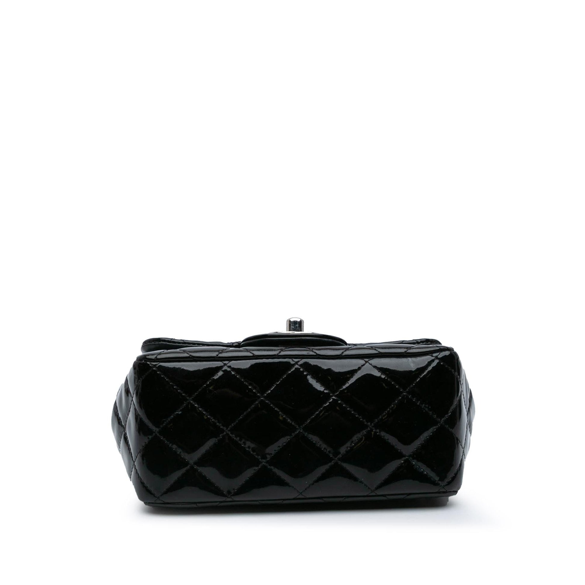 Chanel Square Classic Patent Single Flap Mini Bag Single Flap