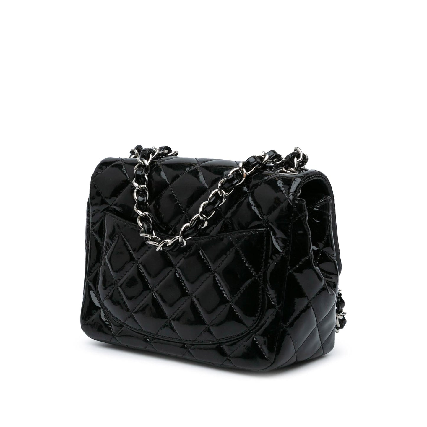 Chanel Square Classic Patent Single Flap Mini Bag Single Flap