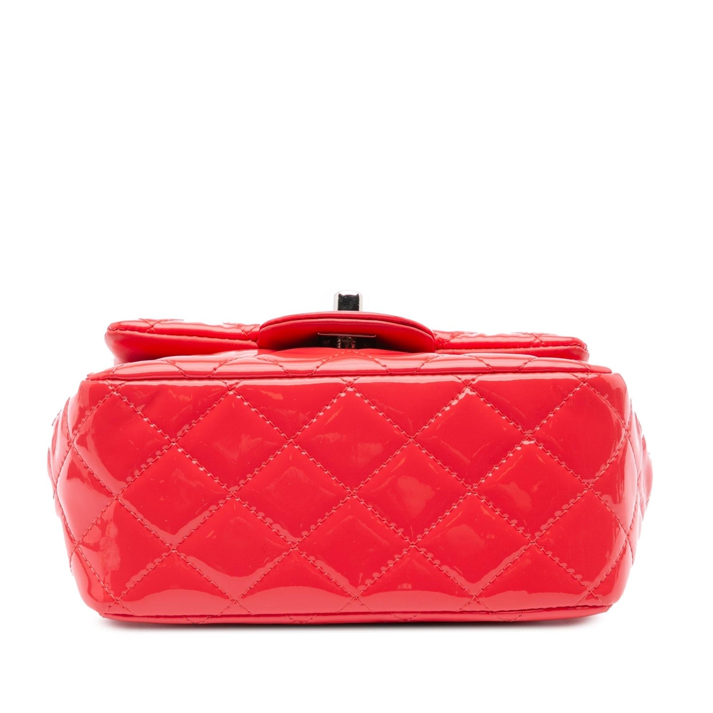 Chanel Mini Square Classic Patent Single Flap Handbag