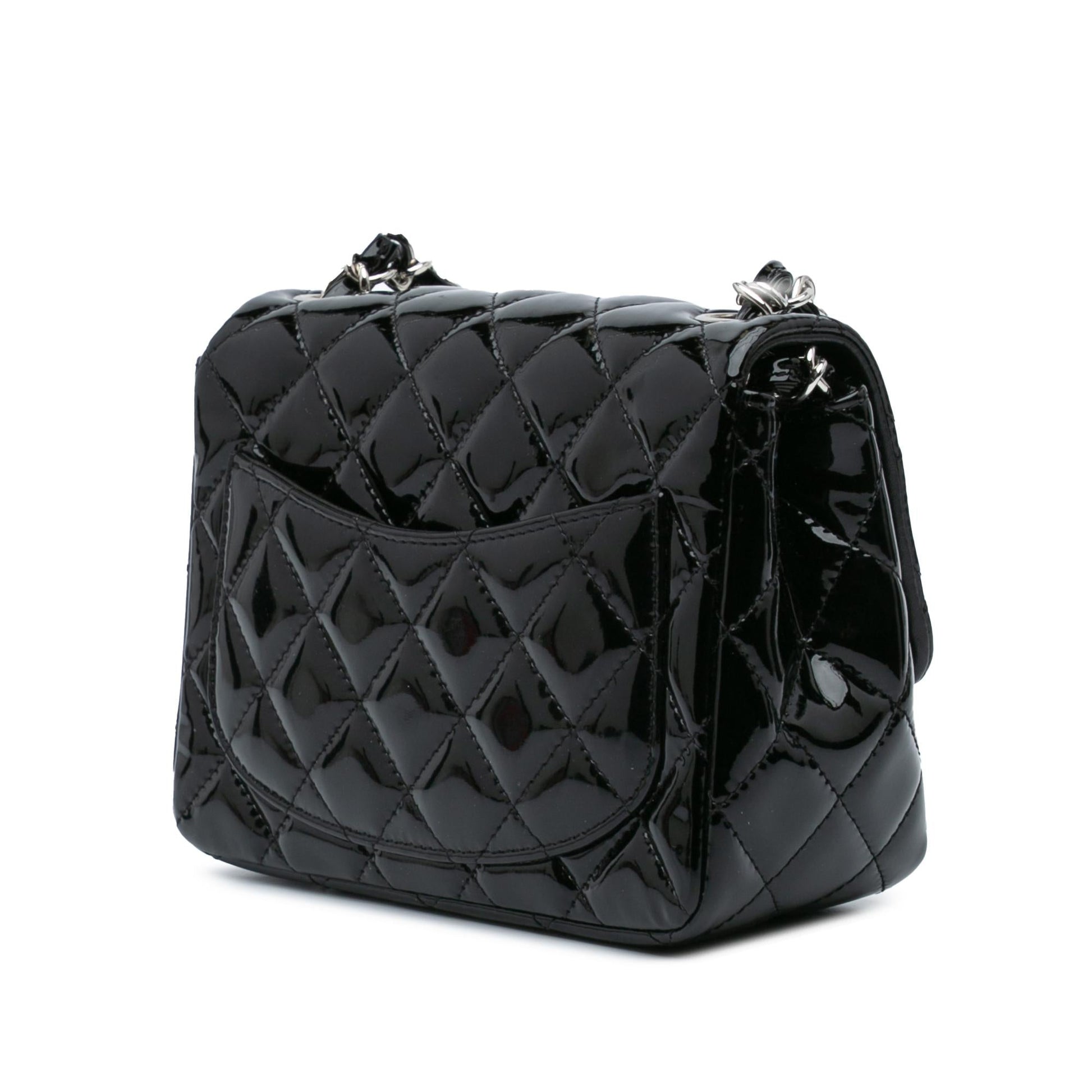 Chanel Square Classic Patent Single Flap Mini Bag Flap 4