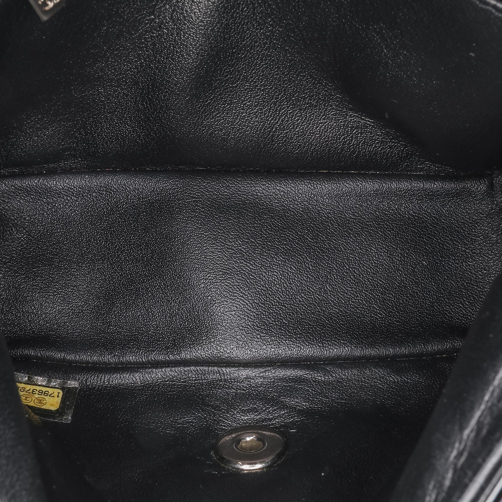 Chanel Mini Square Classic Patent Single Flap Handbag