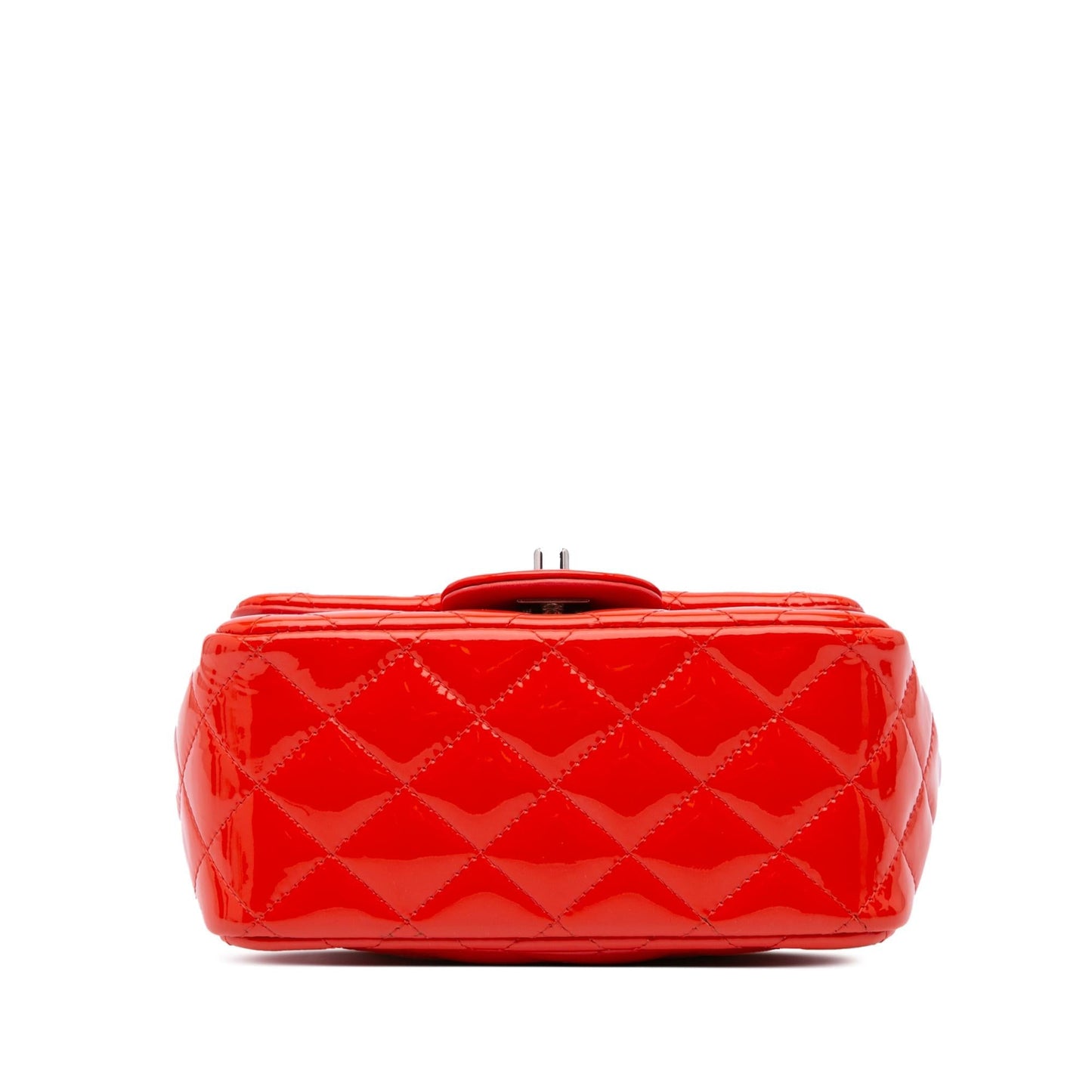 Chanel Square Classic Patent Single Flap Mini Bag Flap 6