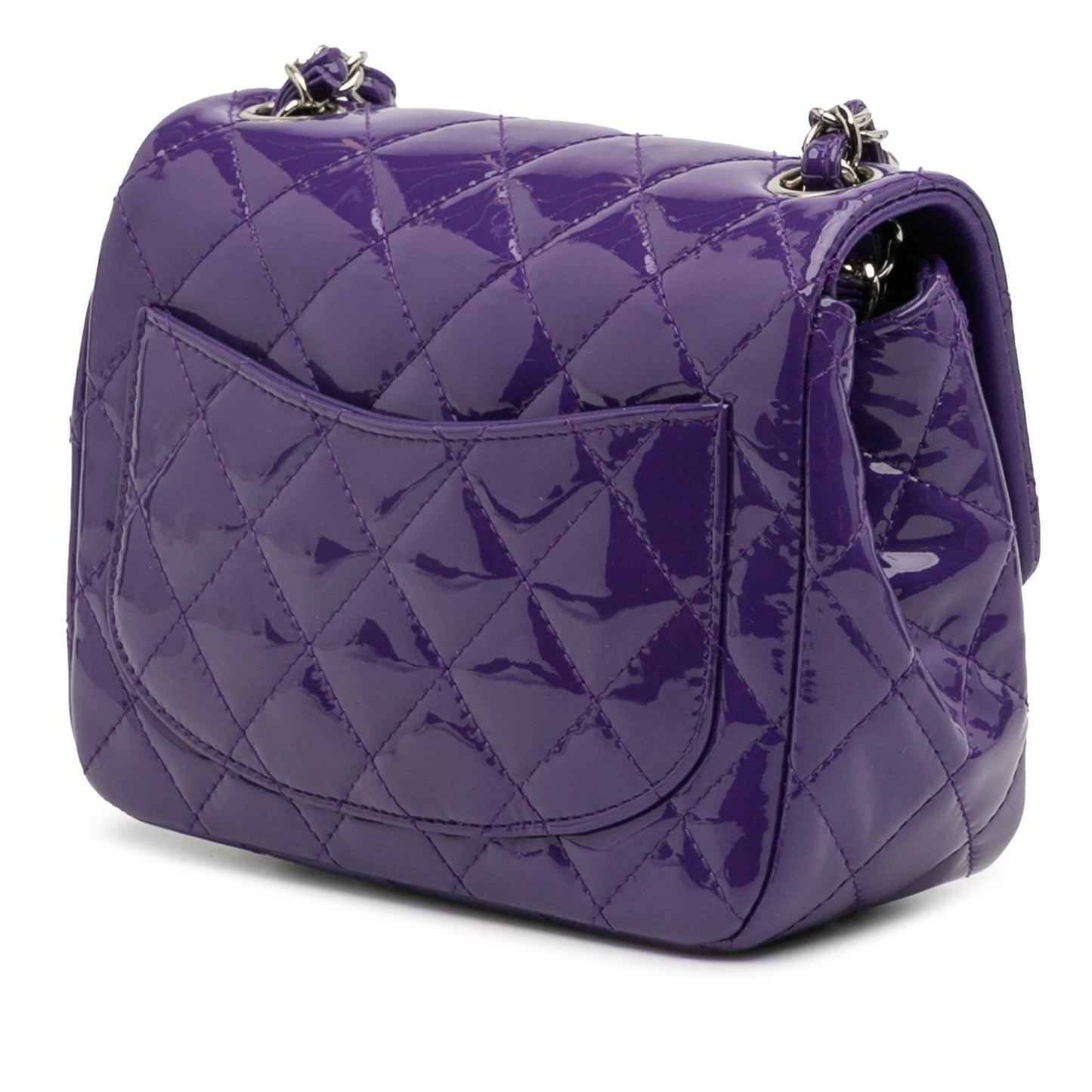 Chanel Square Classic Patent Single Flap Mini Bag Flap 10