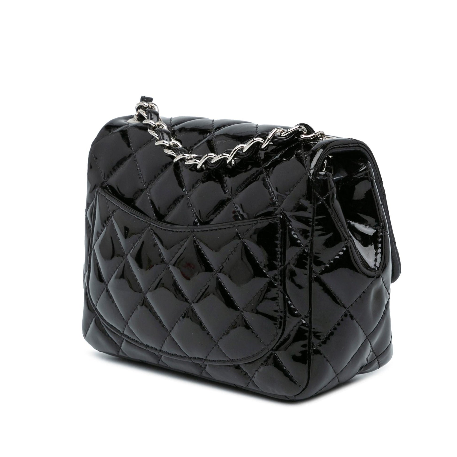Chanel Square Classic Patent Single Flap Mini Bag Flap 12