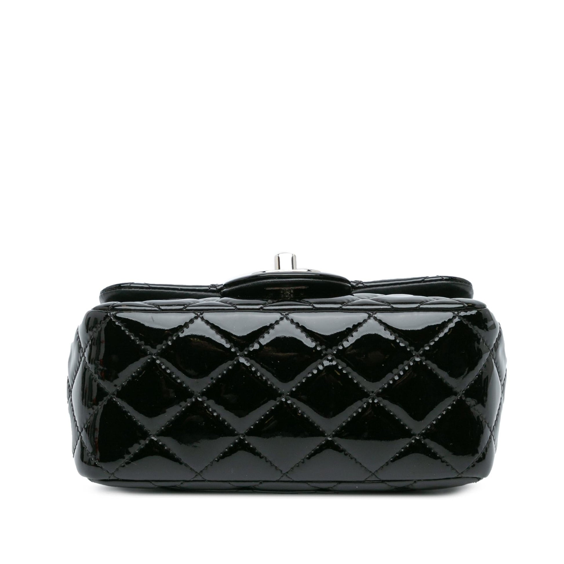 Chanel Square Classic Patent Single Flap Mini Bag Flap 15