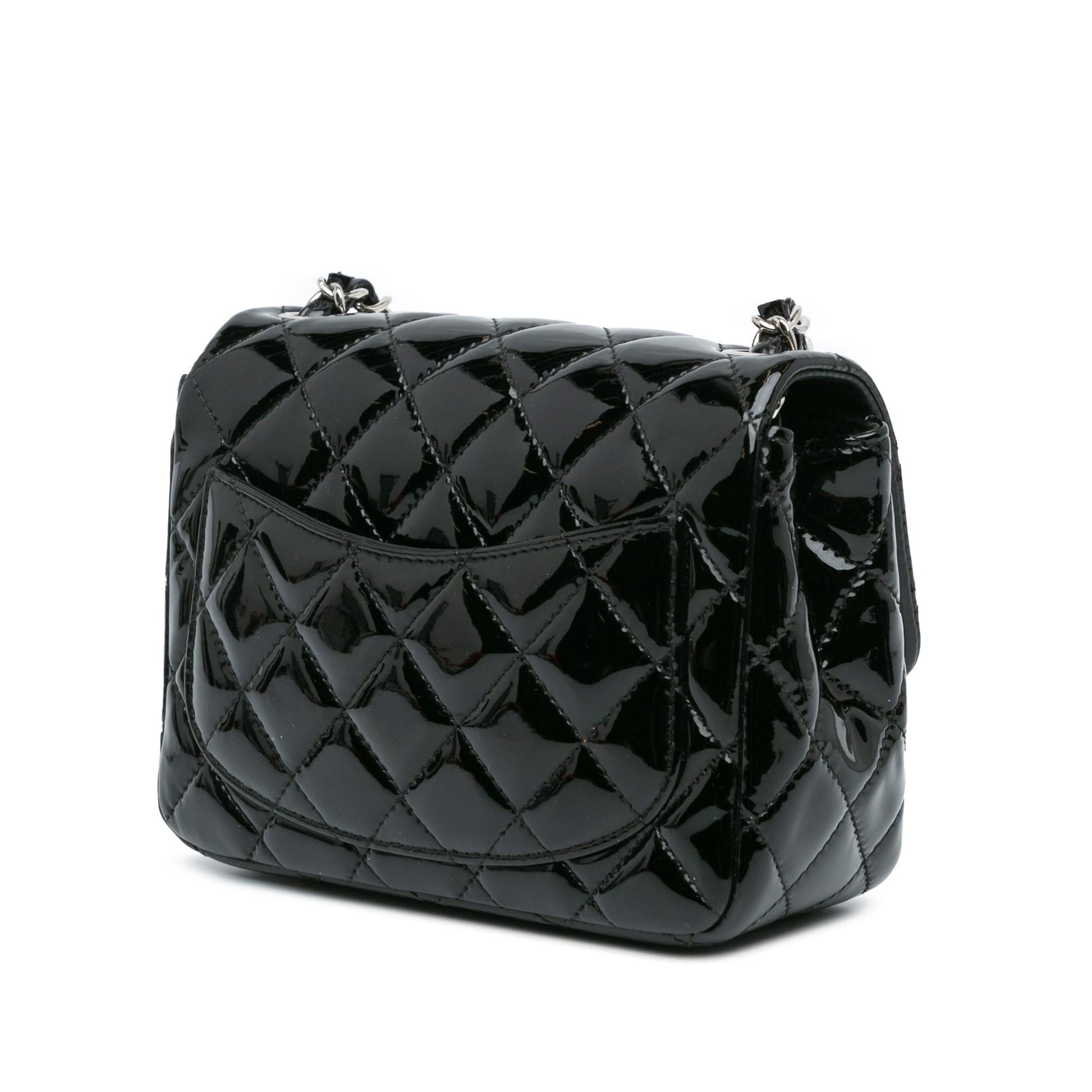 Chanel Square Classic Patent Single Flap Mini Bag Flap 15