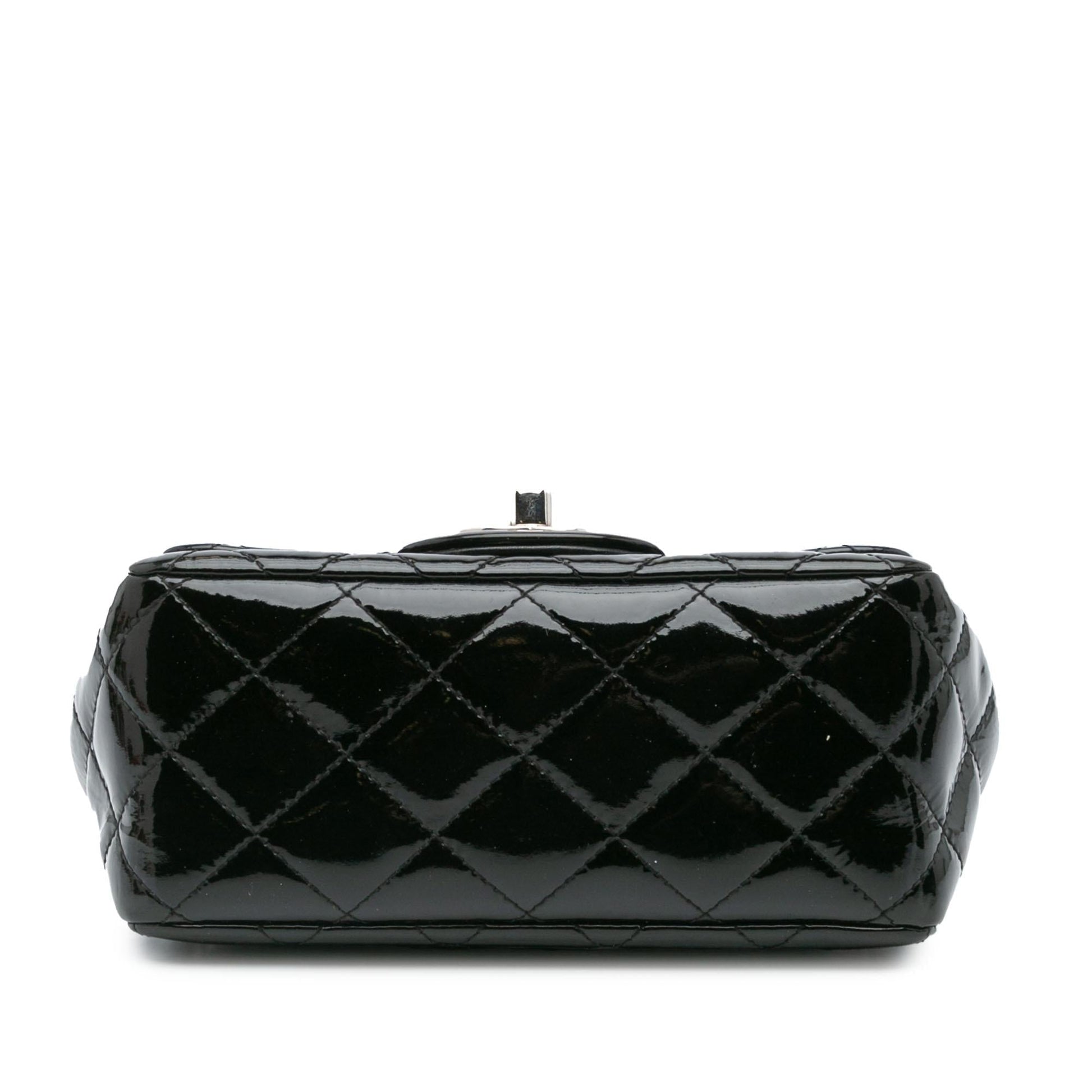 Chanel Square Classic Patent Single Flap Mini Bag Flap 18