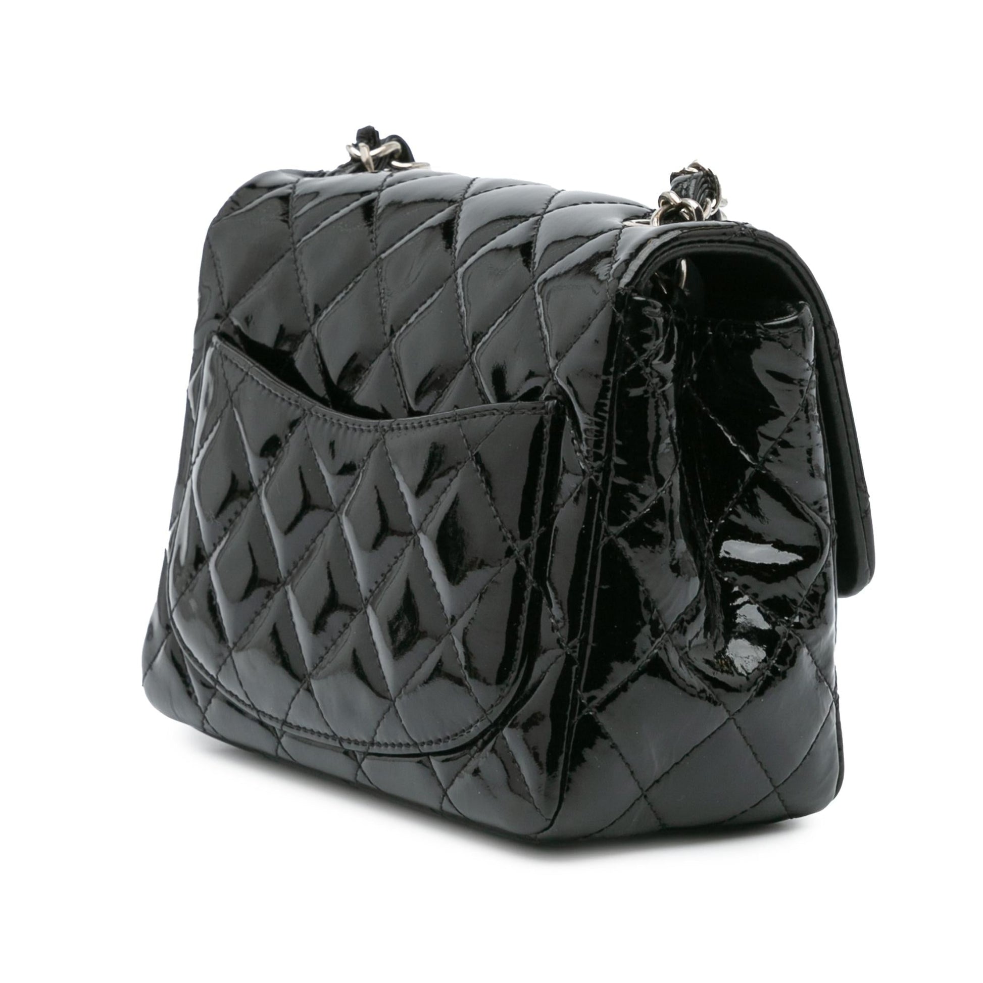 Chanel Square Classic Patent Single Flap Mini Bag Flap 18