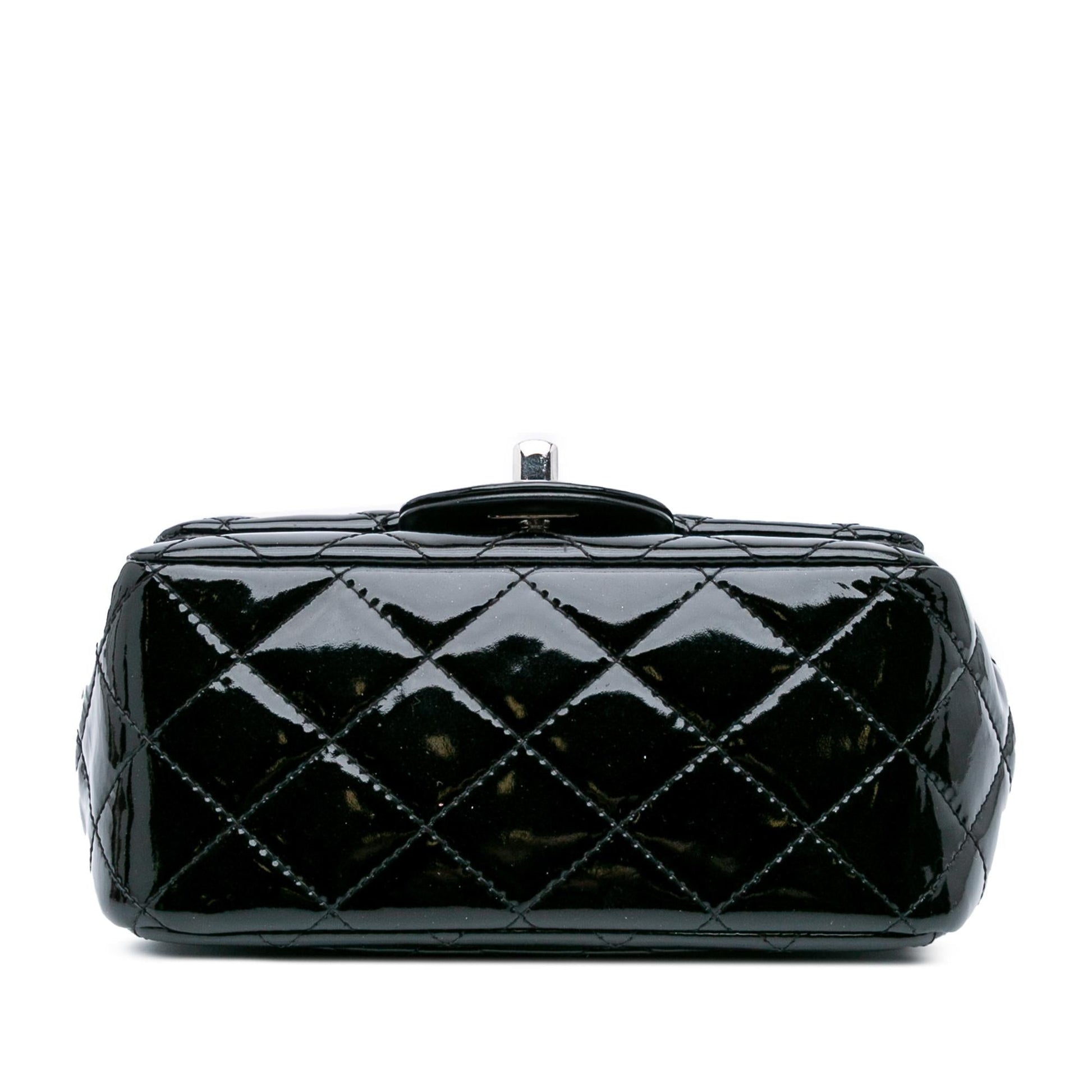 Chanel Square Classic Patent Single Flap Mini Bag Flap 17