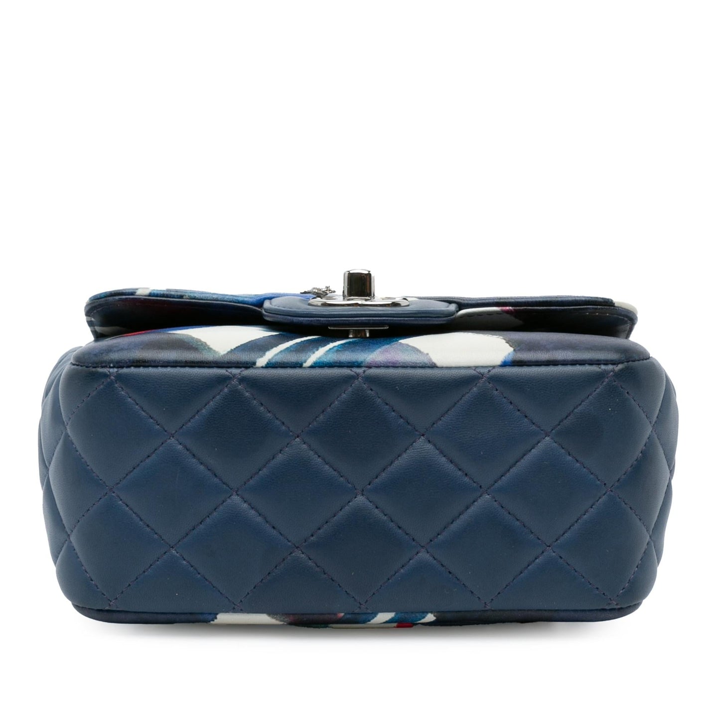 Chanel Mini Square Classic Printed Lambskin Airlines Flap Handbag
