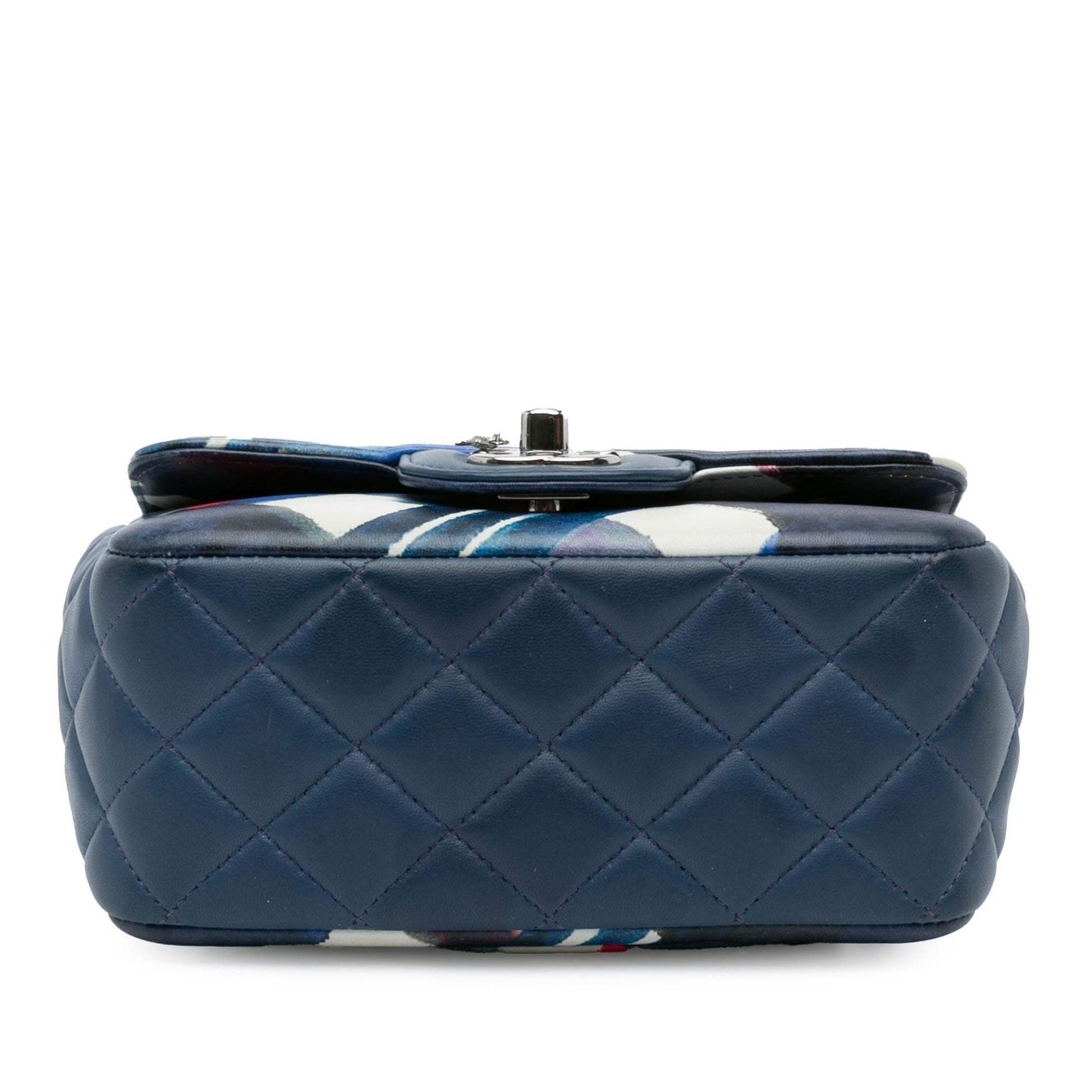 Chanel Mini Square Classic Printed Lambskin Airlines Flap Bag