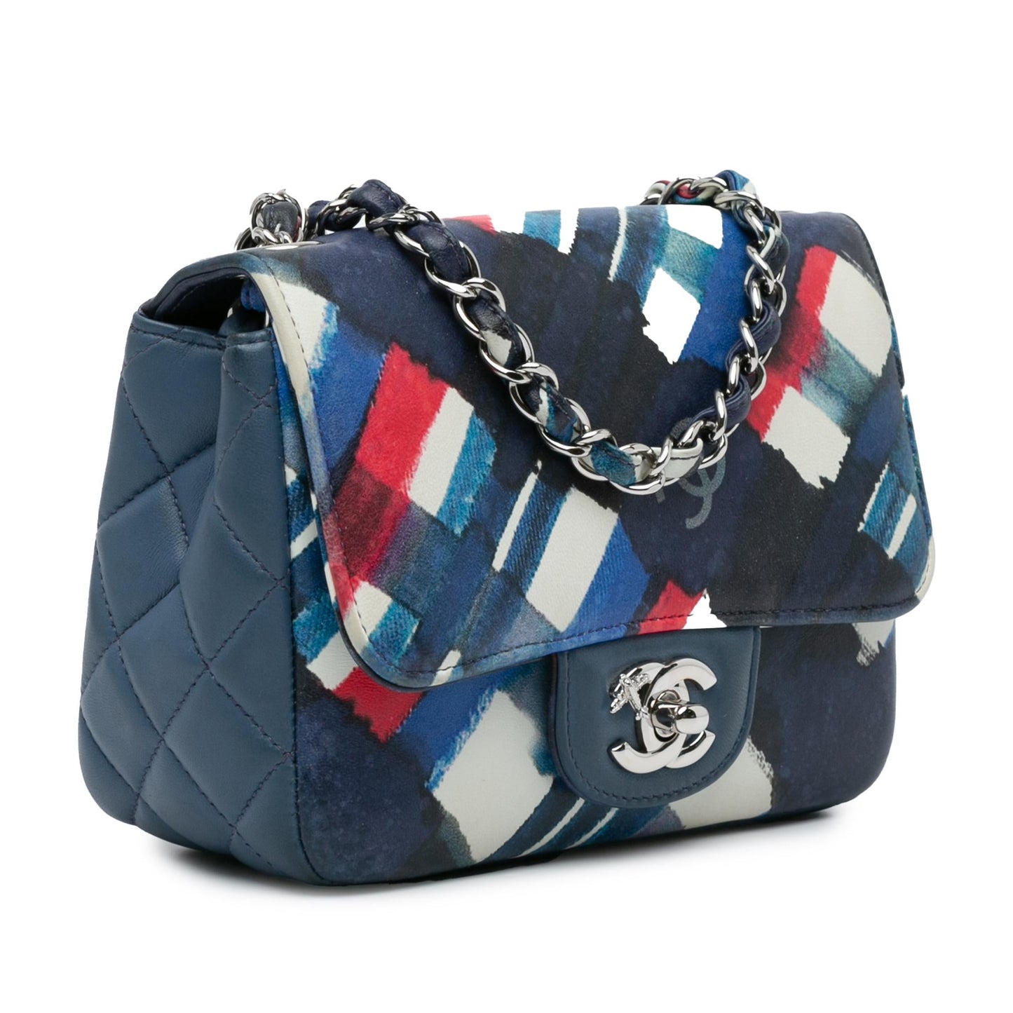 Chanel Mini Square Classic Printed Lambskin Airlines Flap Bag