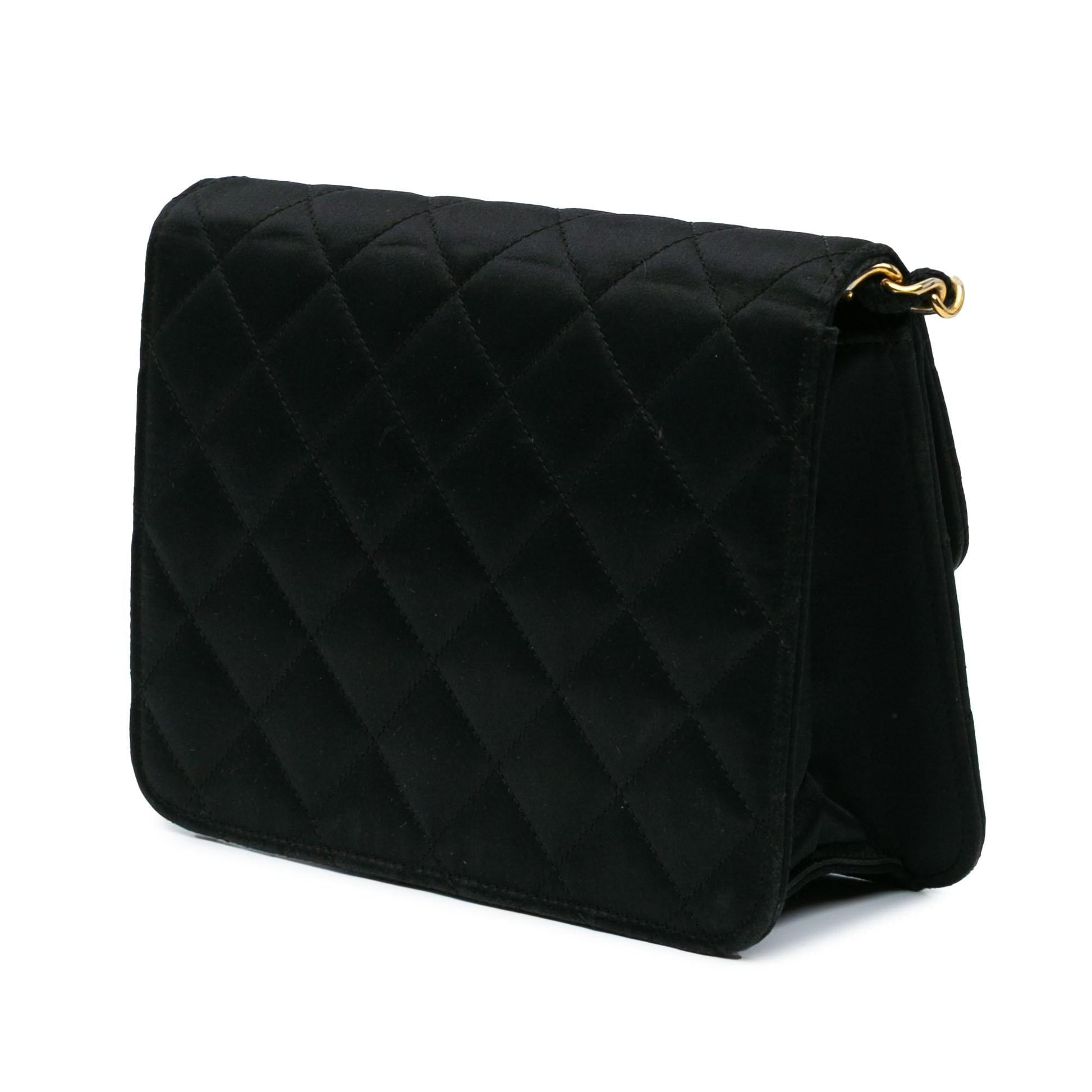 Chanel Mini Square Classic Satin Single Flap Bag