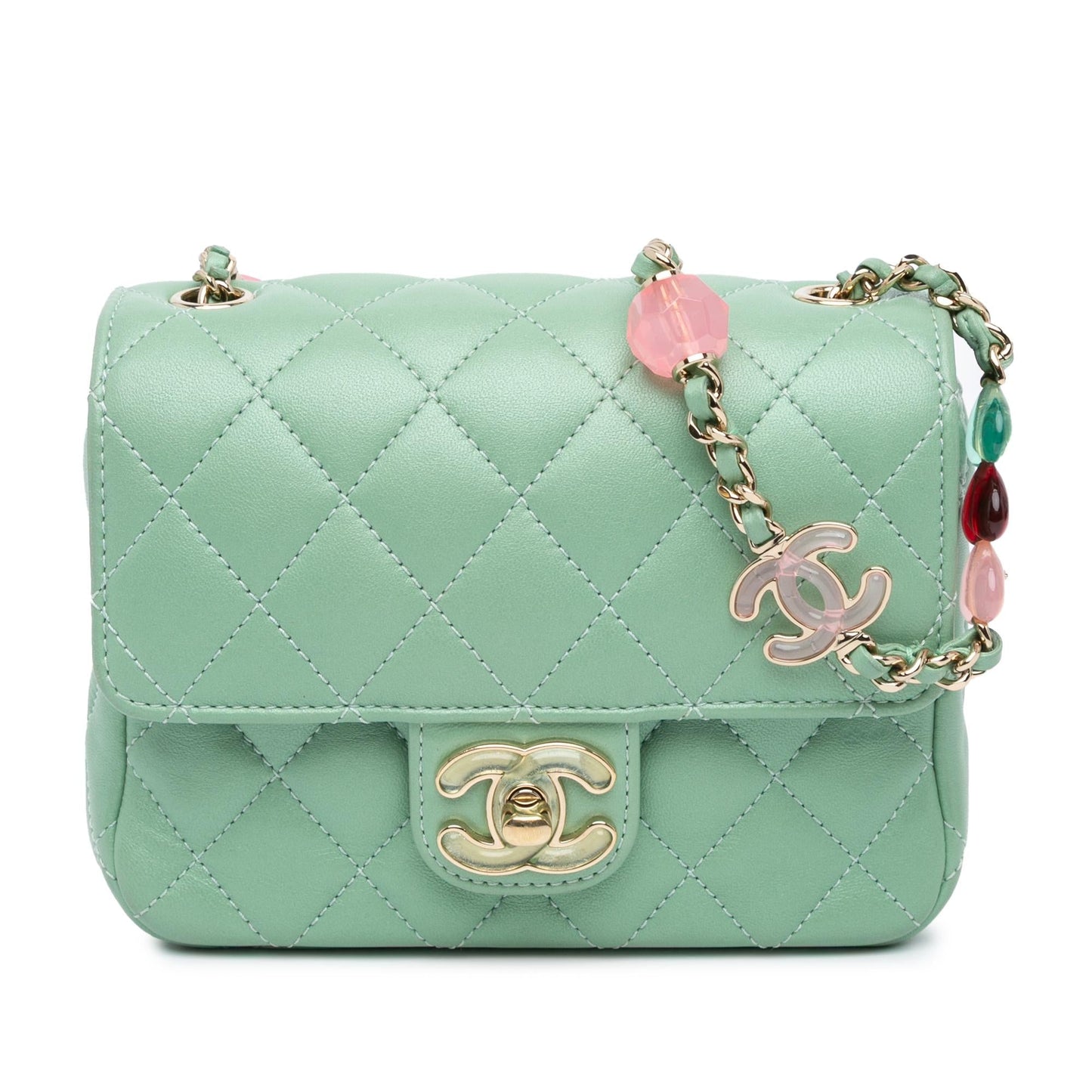 Chanel Square Lambskin Candy Hearts Flap SHG-1Ku7iU Mini Bag