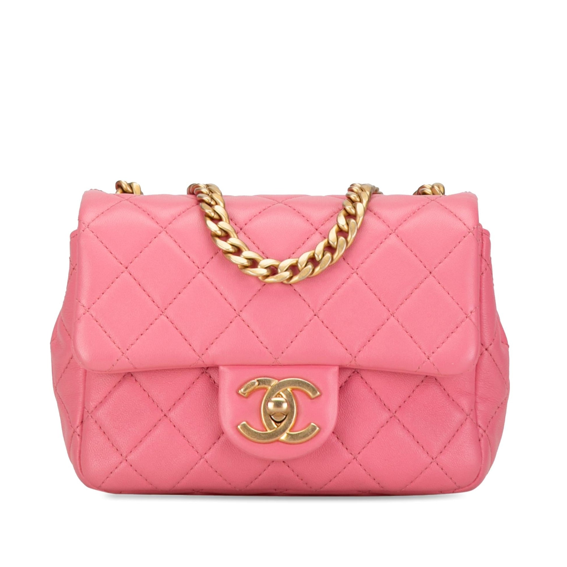 Chanel Square Lambskin Pearl Samba Flap Mini Bag Flap 1