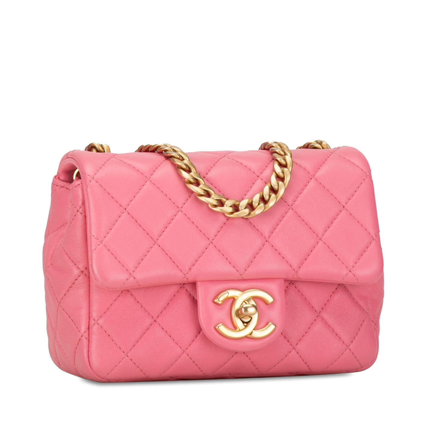 Chanel Square Lambskin Pearl Samba Flap Mini Bag Flap 1