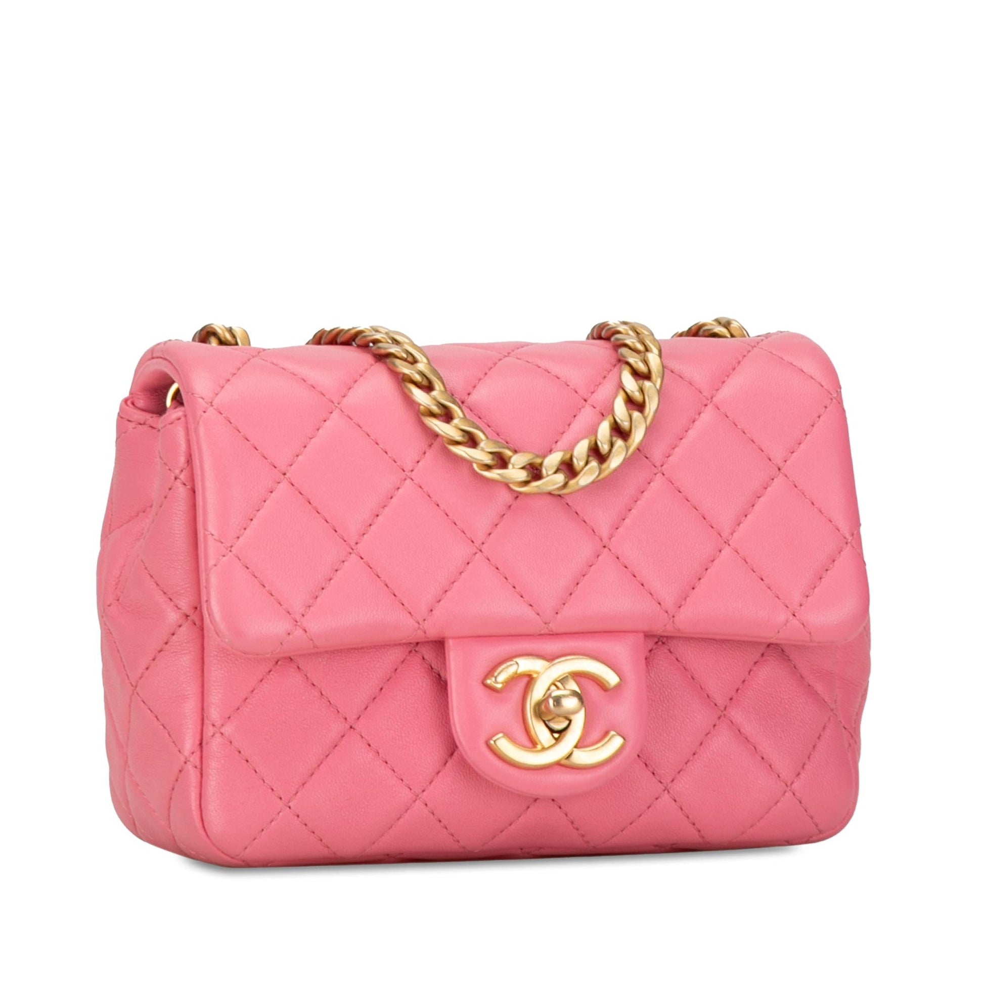 Chanel Square Lambskin Pearl Samba Flap Mini Bag Flap 1