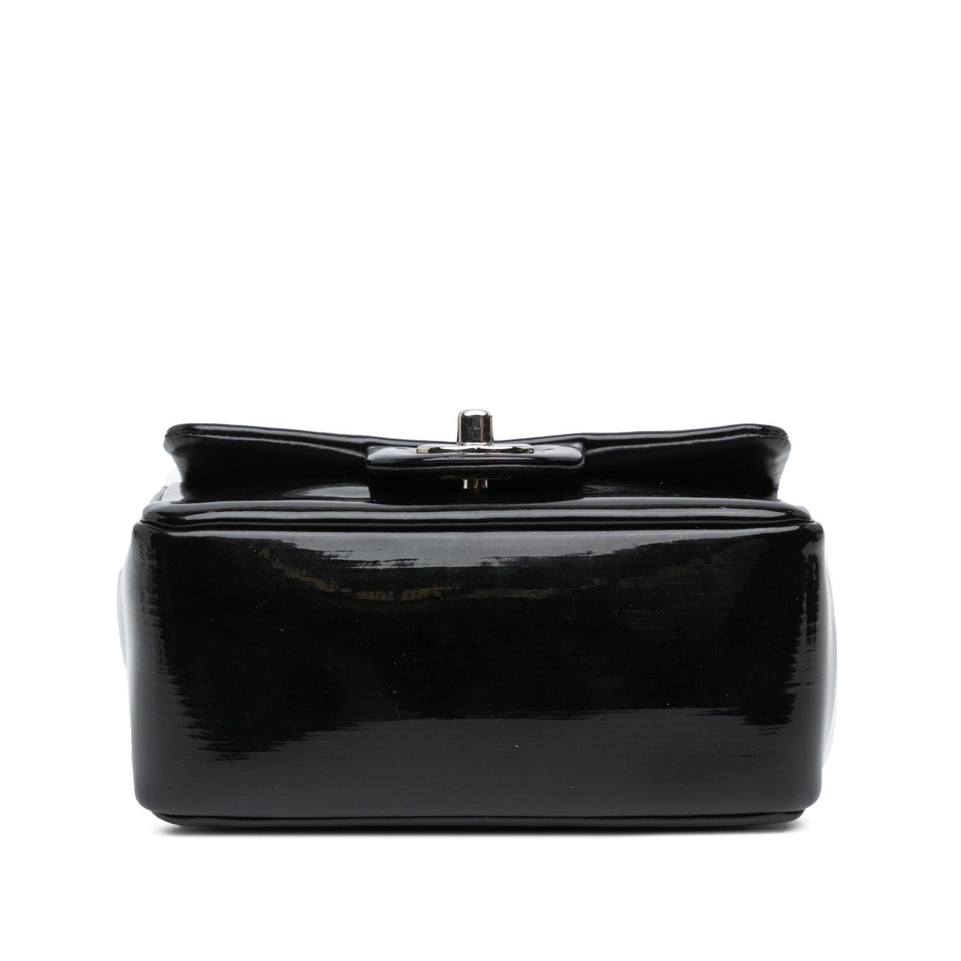 Chanel Square Patent Single Flap Mini Bag