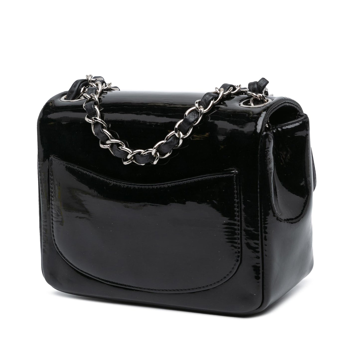 Chanel Mini Square Patent Single Flap Bag