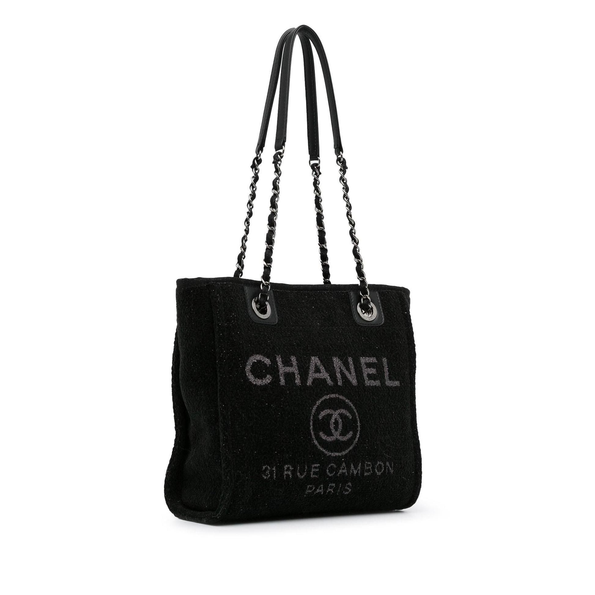 Chanel Tweed Deauville Shopping SHG-dIHgeU Tote Bag