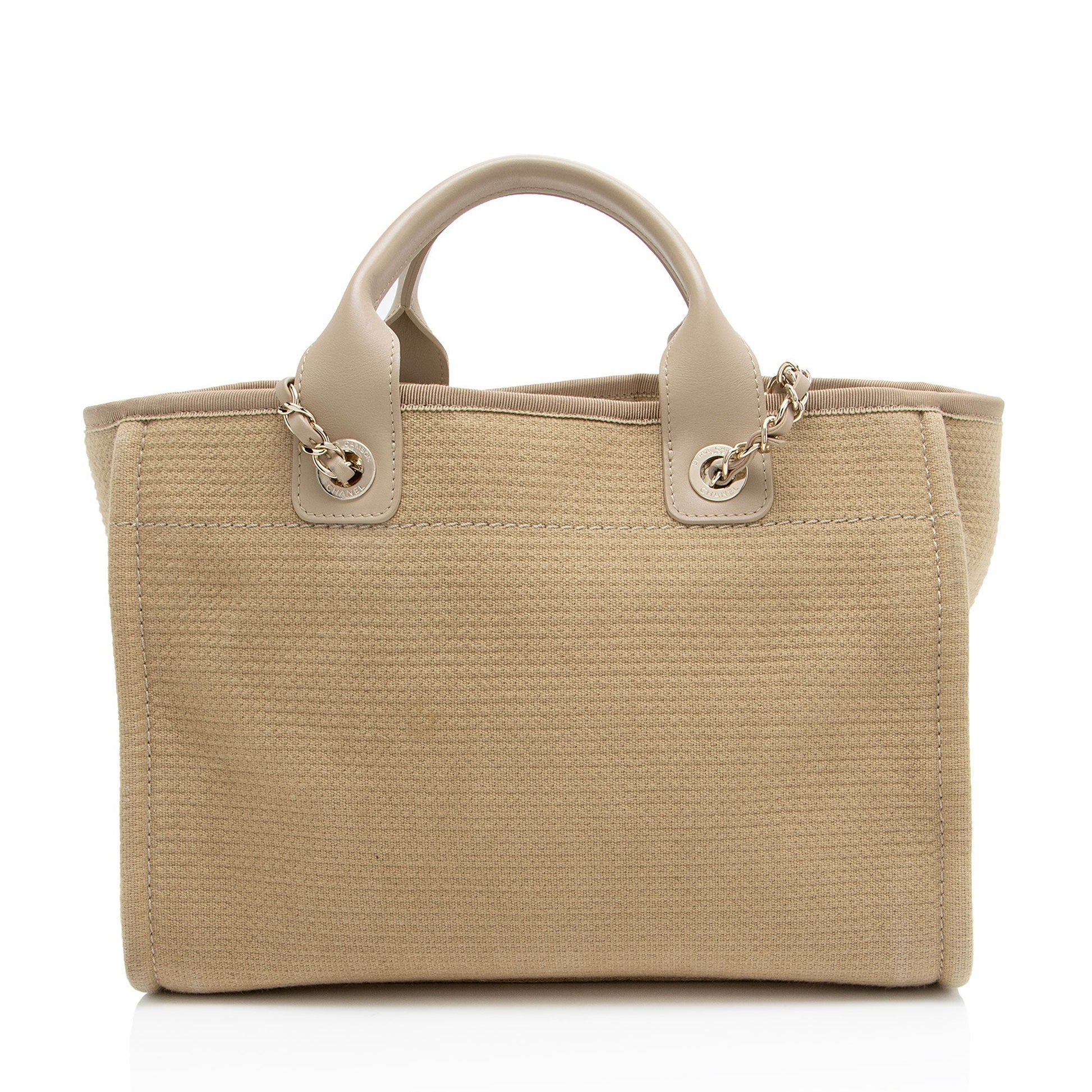 Chanel Mixed Fibers Deauville Small Tote Bag