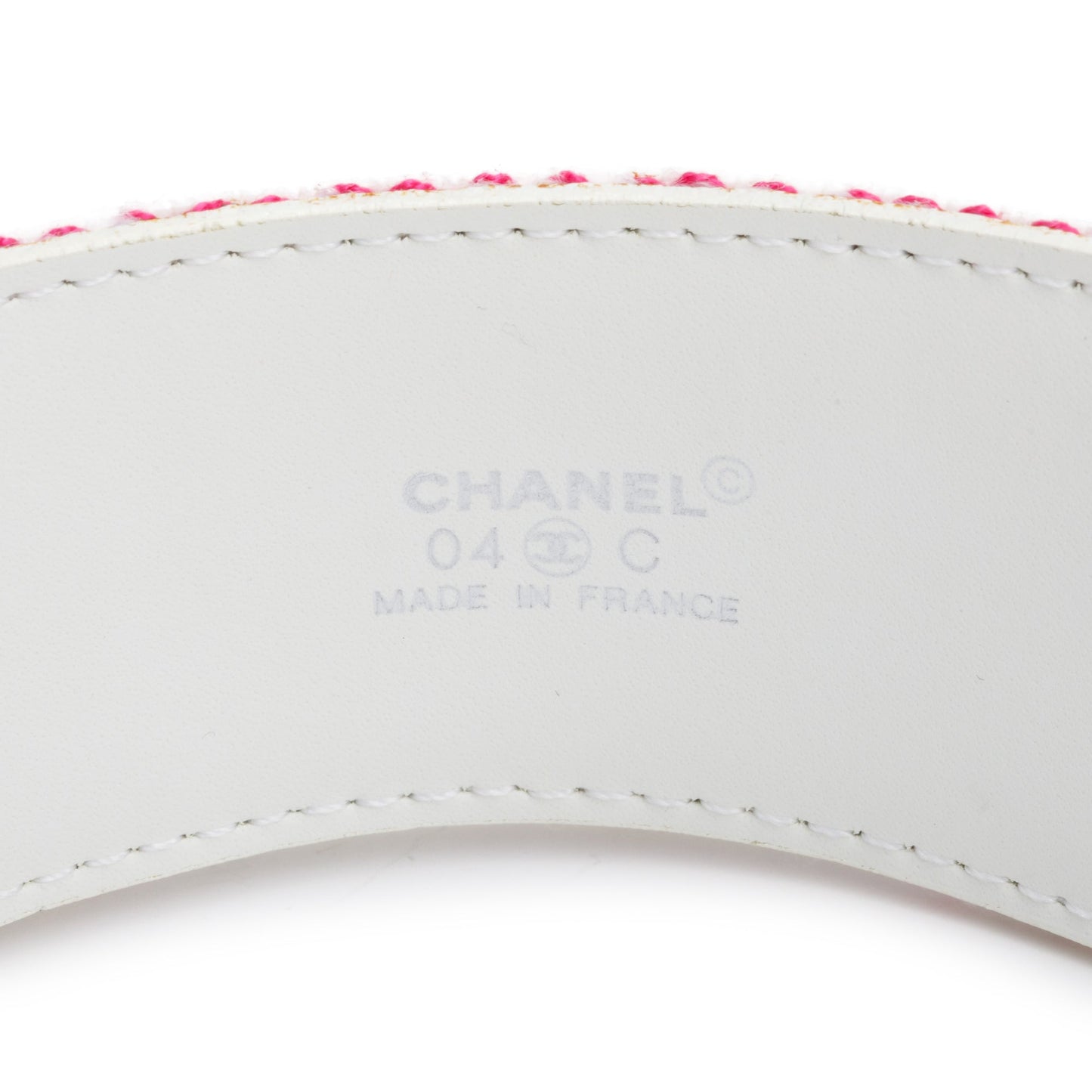 Chanel Muliticolor Coco Interlocking CC Logo Canvas Belt