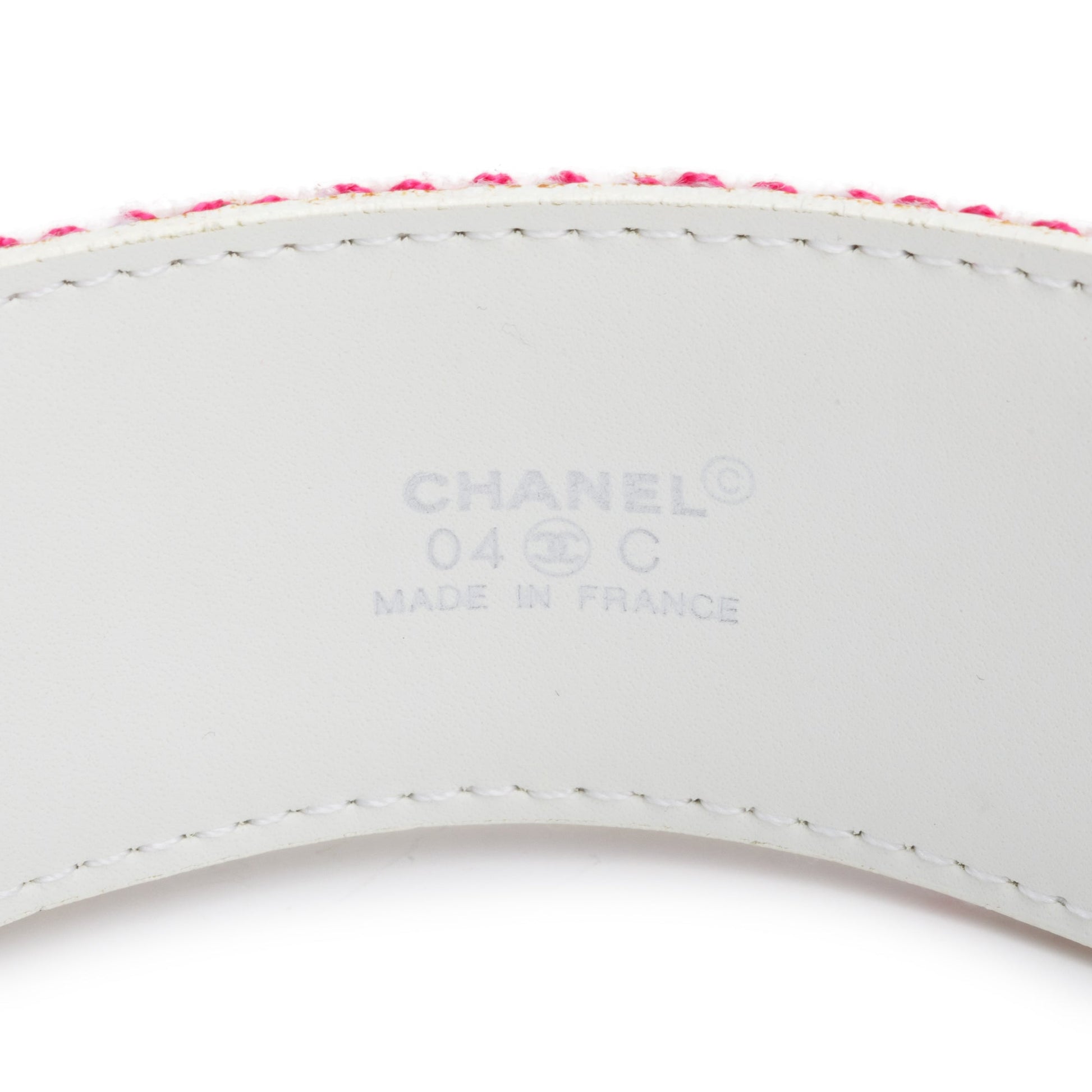 Chanel Muliticolor Coco Interlocking CC Logo Canvas Belt