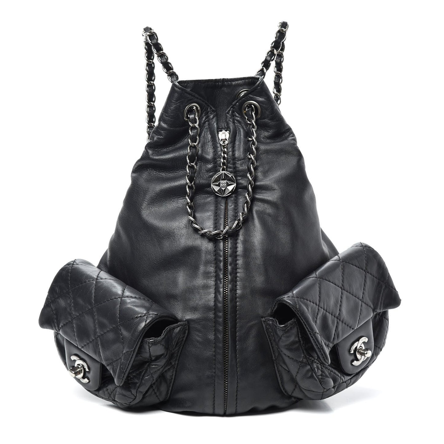 Chanel MULTI POCKETS CALFSKIN BACKPACK Leather