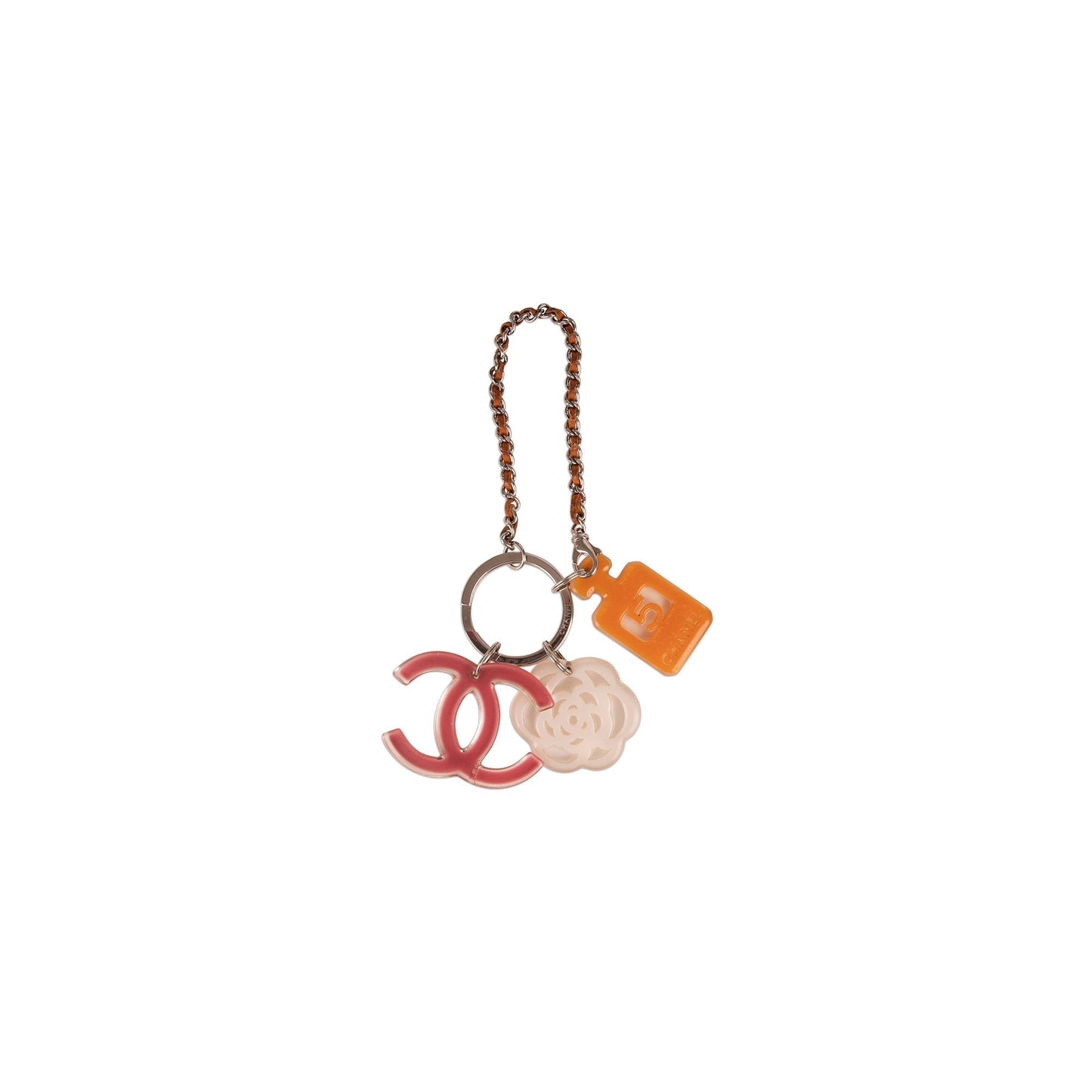 Chanel Multicolour Resin CC & Charm Key Chain