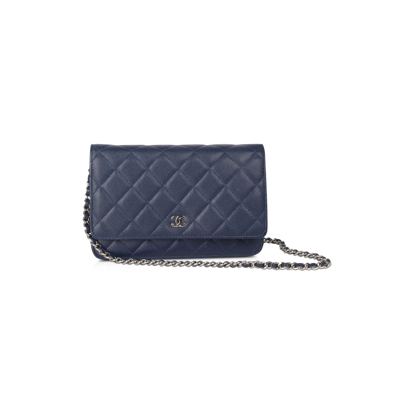 Chanel Navy Caviar Classic on Wallet Case