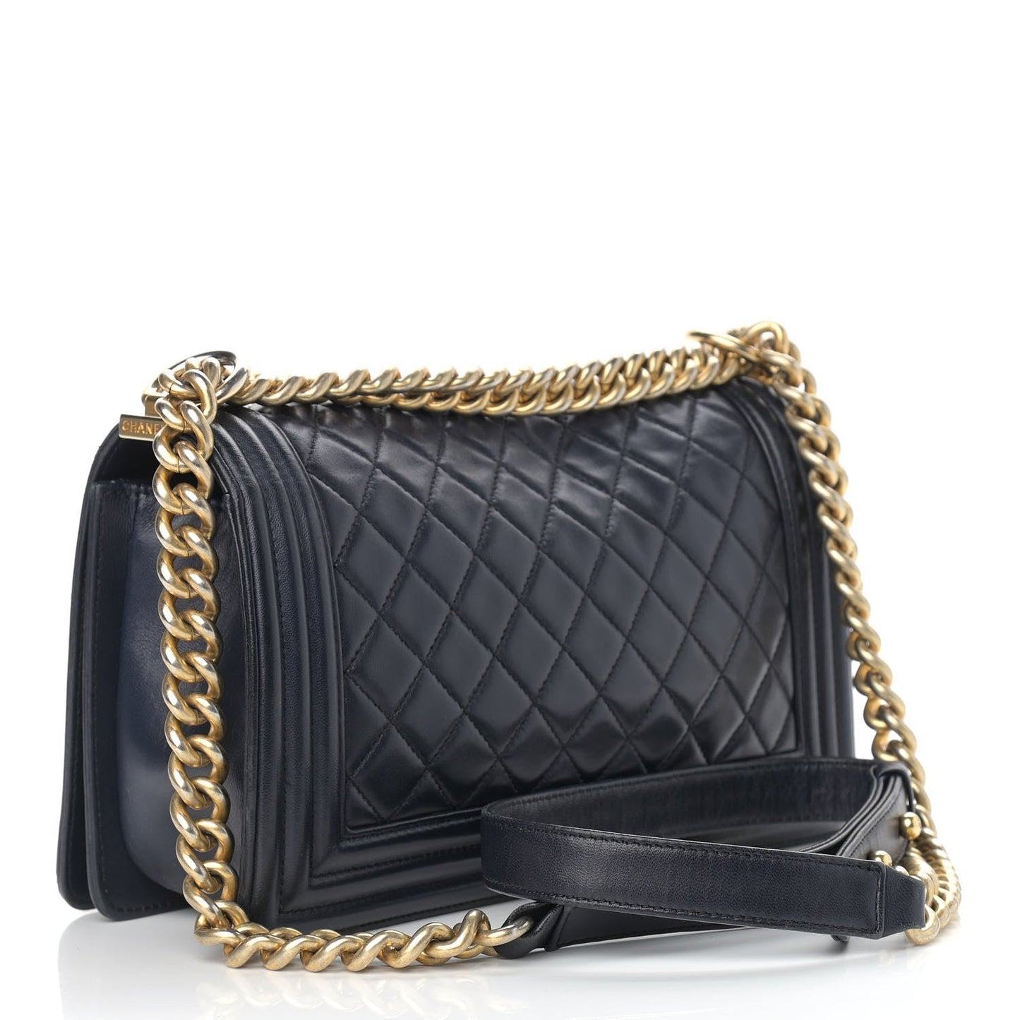 Chanel LAMBSKIN QUILTED BOY FLAP Shoulder Bag