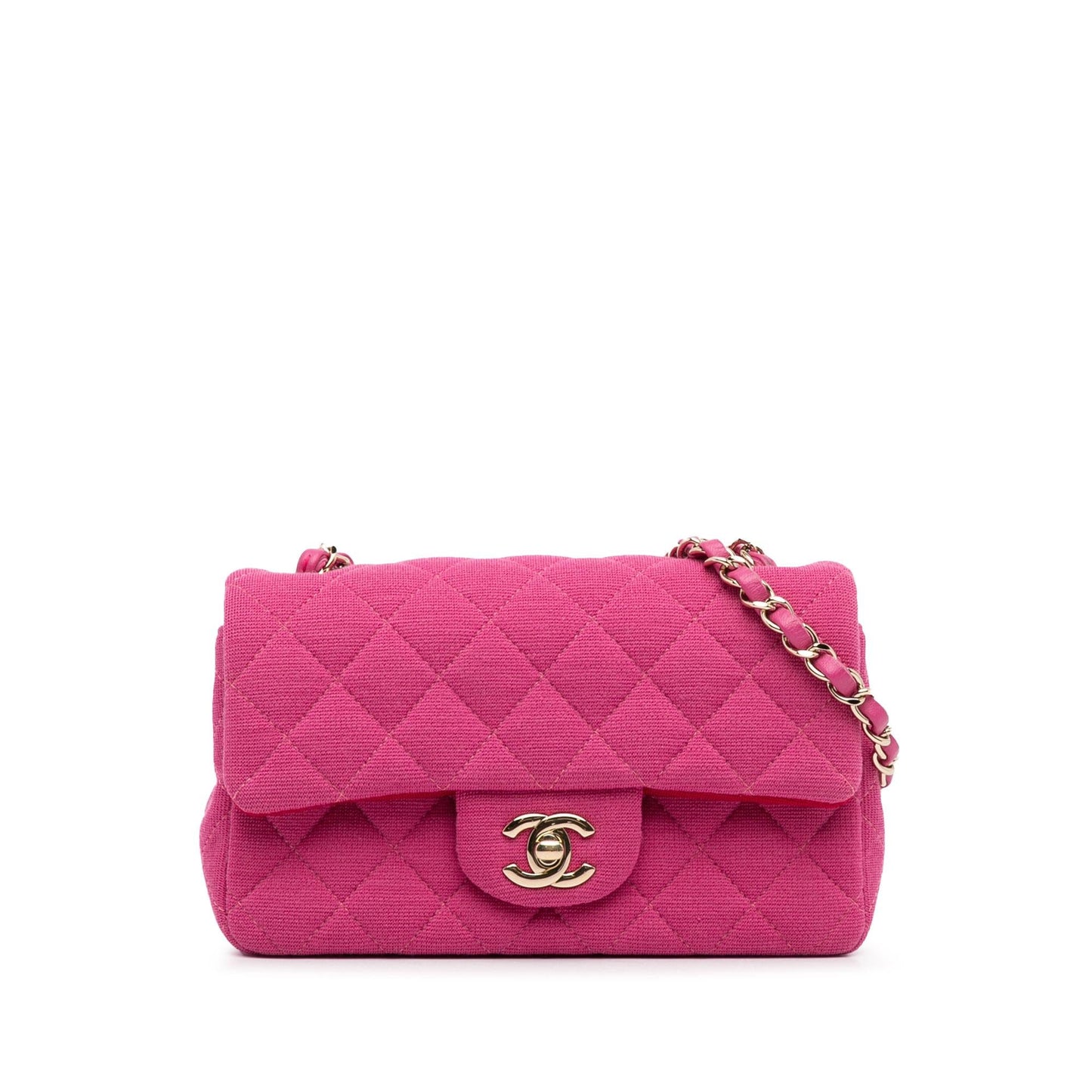 Chanel New Mini Classic Jersey Single Flap (Shg-Ryexya) Bag