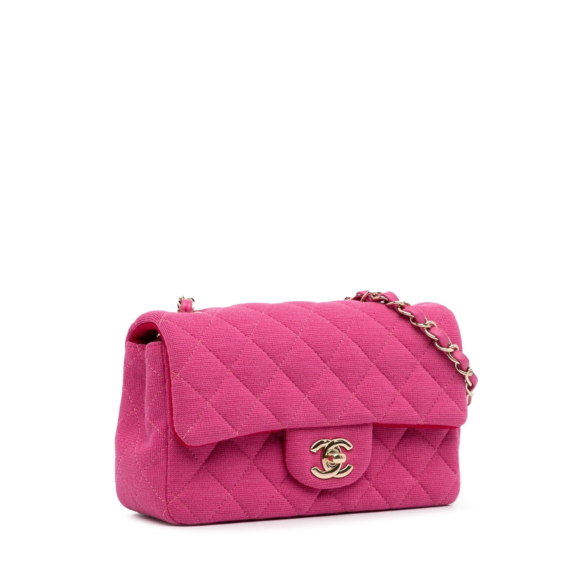 Chanel New Classic Jersey Single Flap SHG-RyexYA Mini Bag