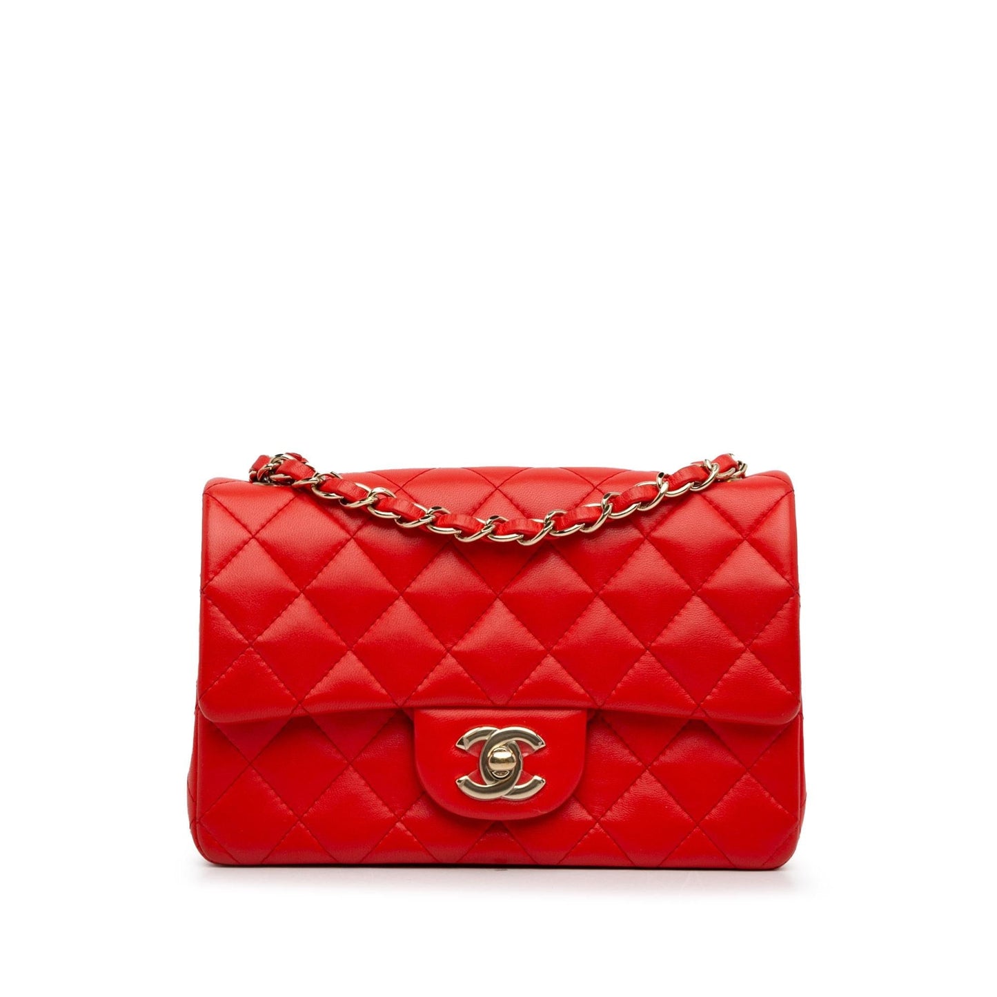 Chanel New Classic Lambskin Single Flap SHG-GUsaZG Mini Bag